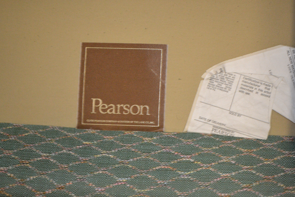 Pearson Green Lattice Pattern Sofa