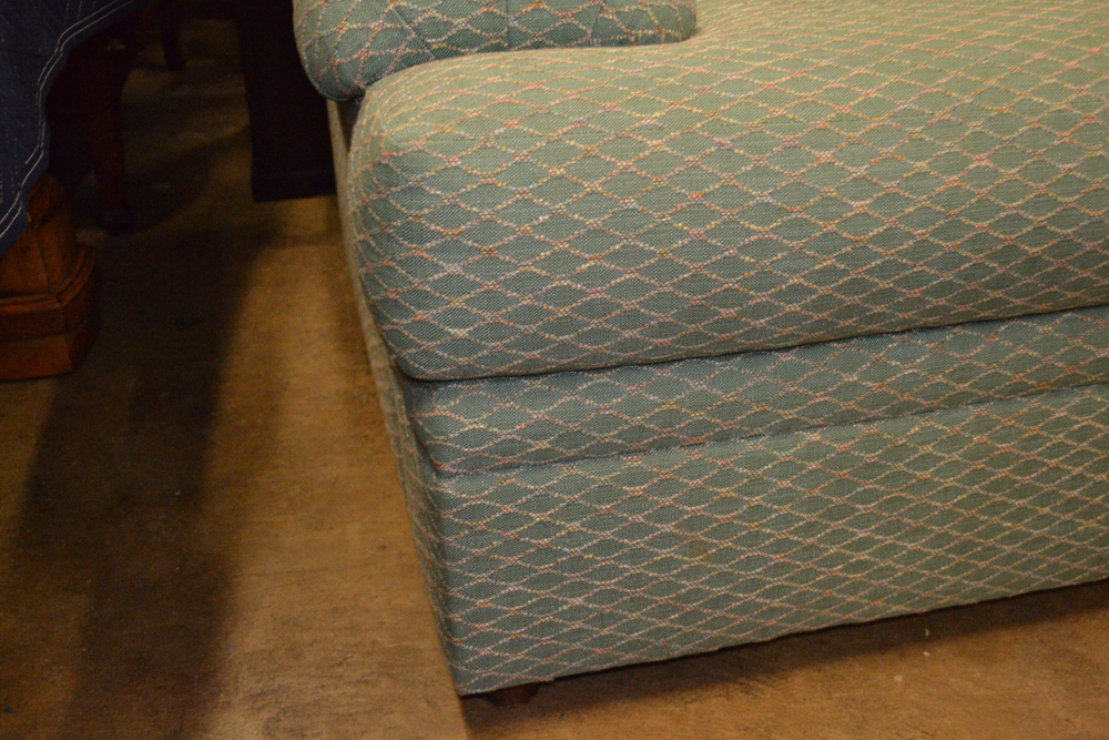 Pearson Green Lattice Pattern Loveseat