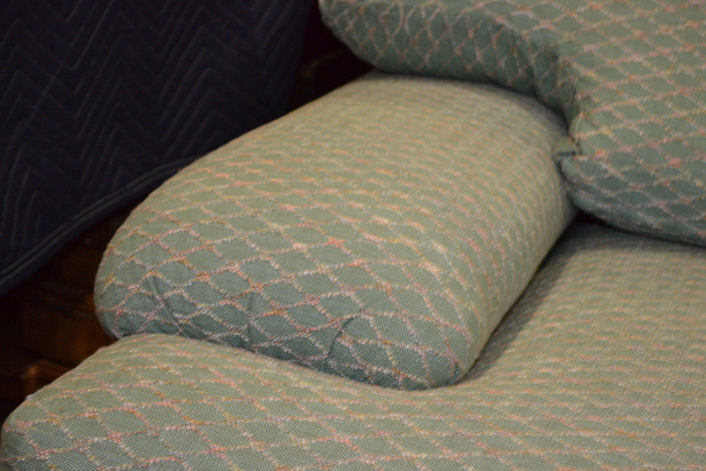 Pearson Green Lattice Pattern Loveseat