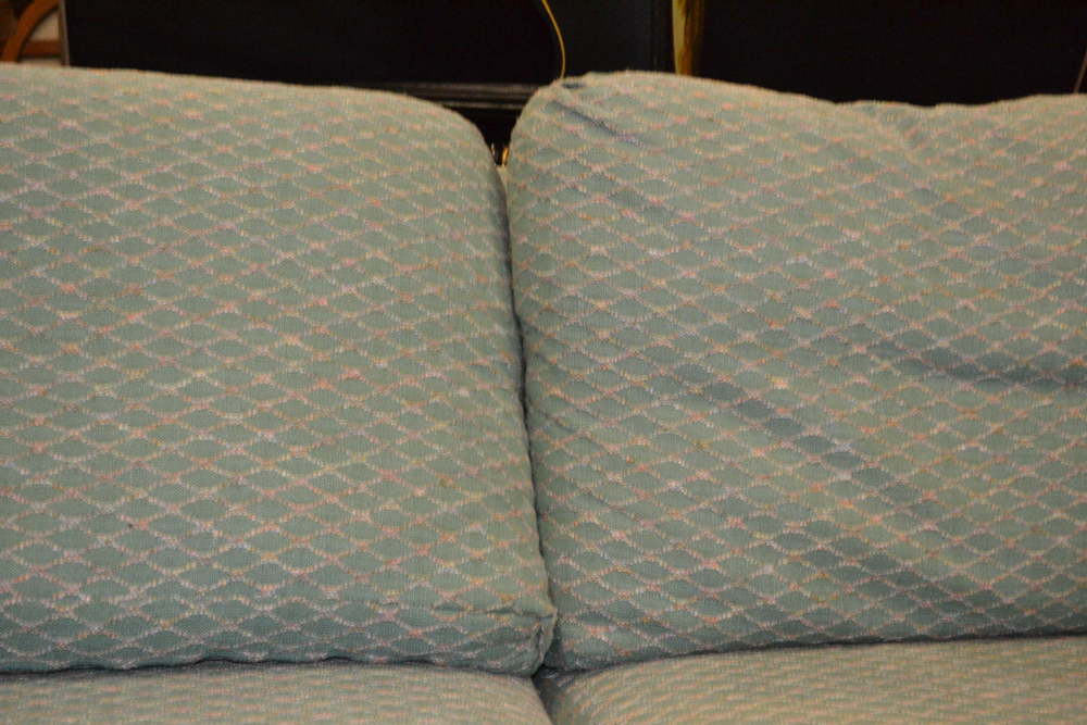 Pearson Green Lattice Pattern Loveseat