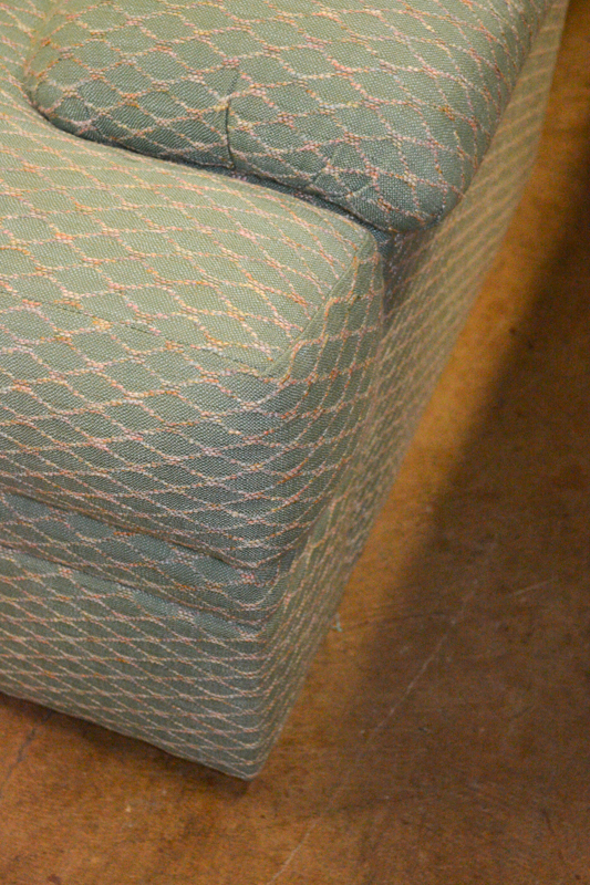 Pearson Green Lattice Pattern Loveseat