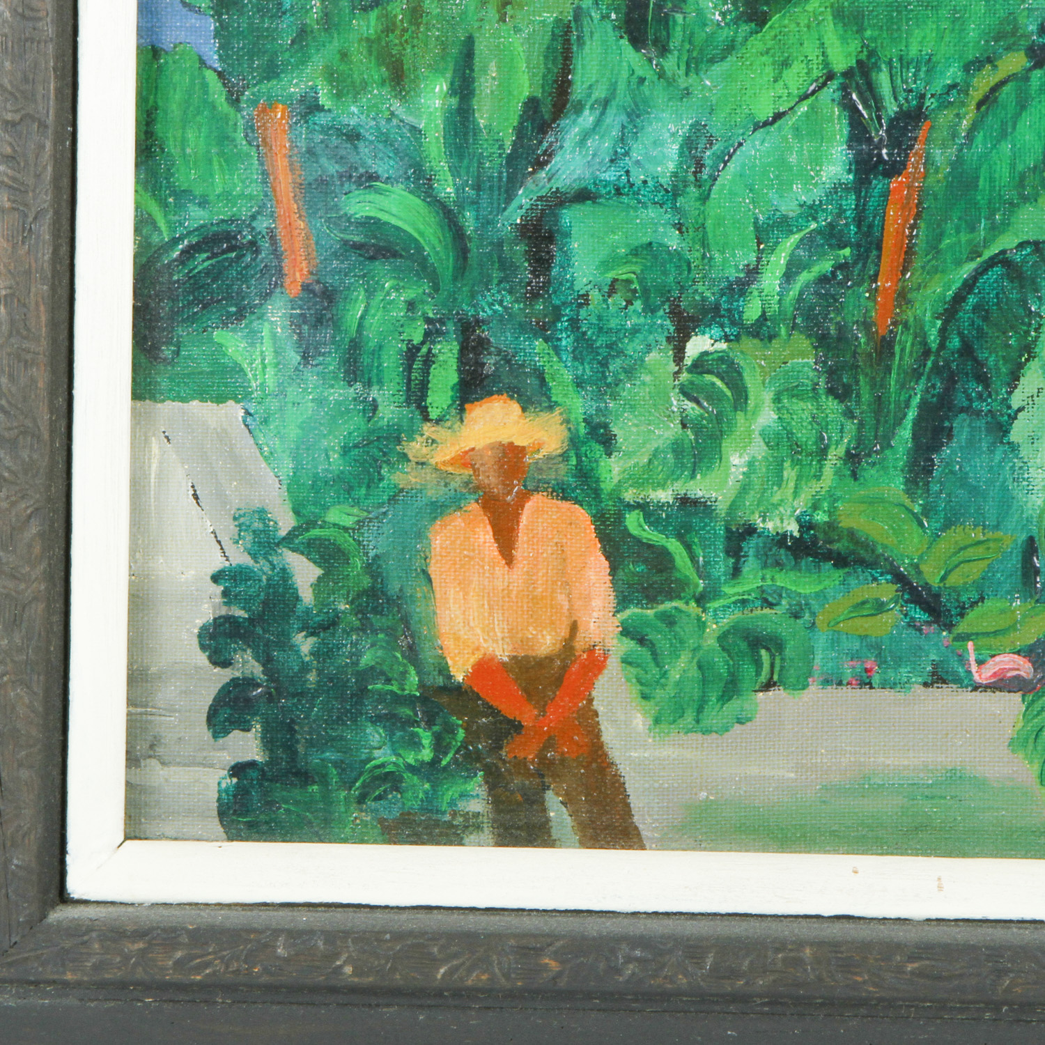 Vintage Acrylic Painting on Canvas