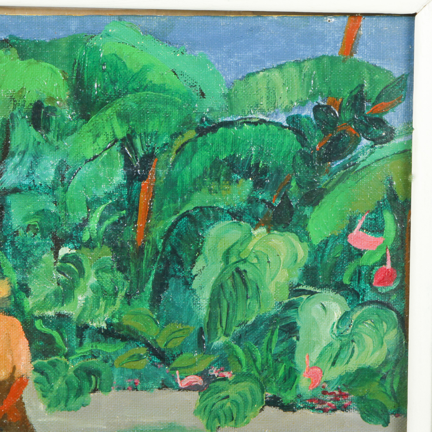 Vintage Acrylic Painting on Canvas