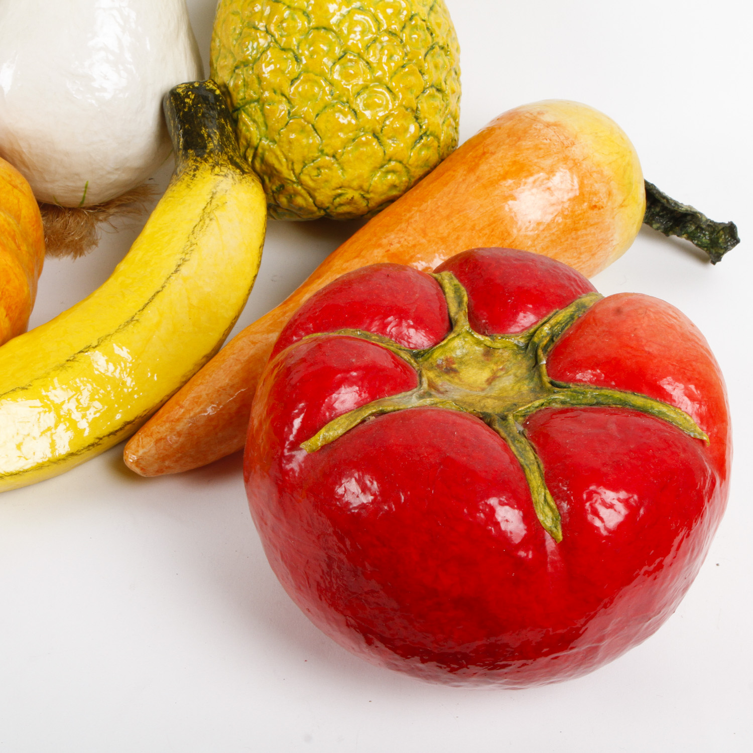 Papier-Mâché Vegetable and Fruit Décor