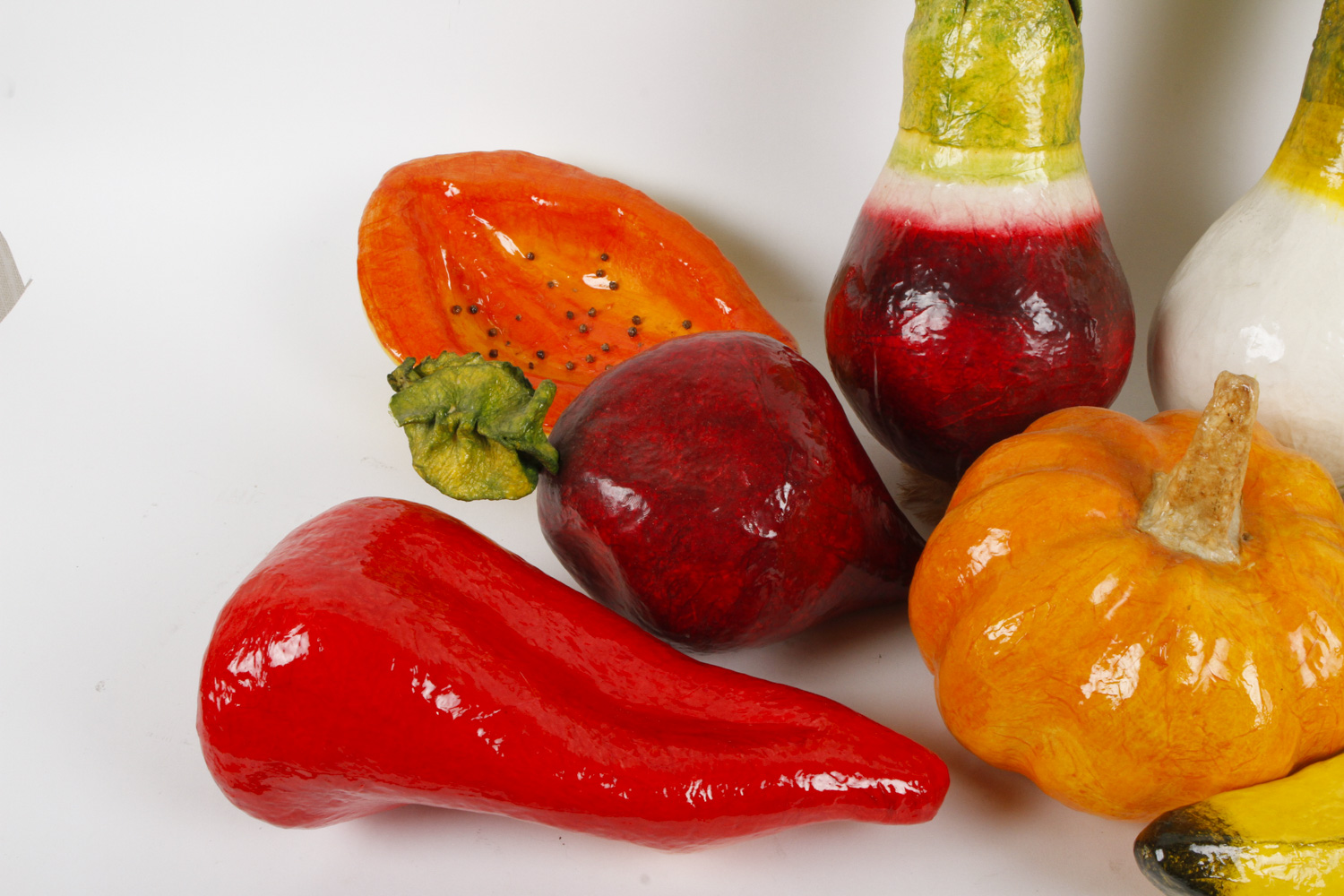 Papier-Mâché Vegetable and Fruit Décor