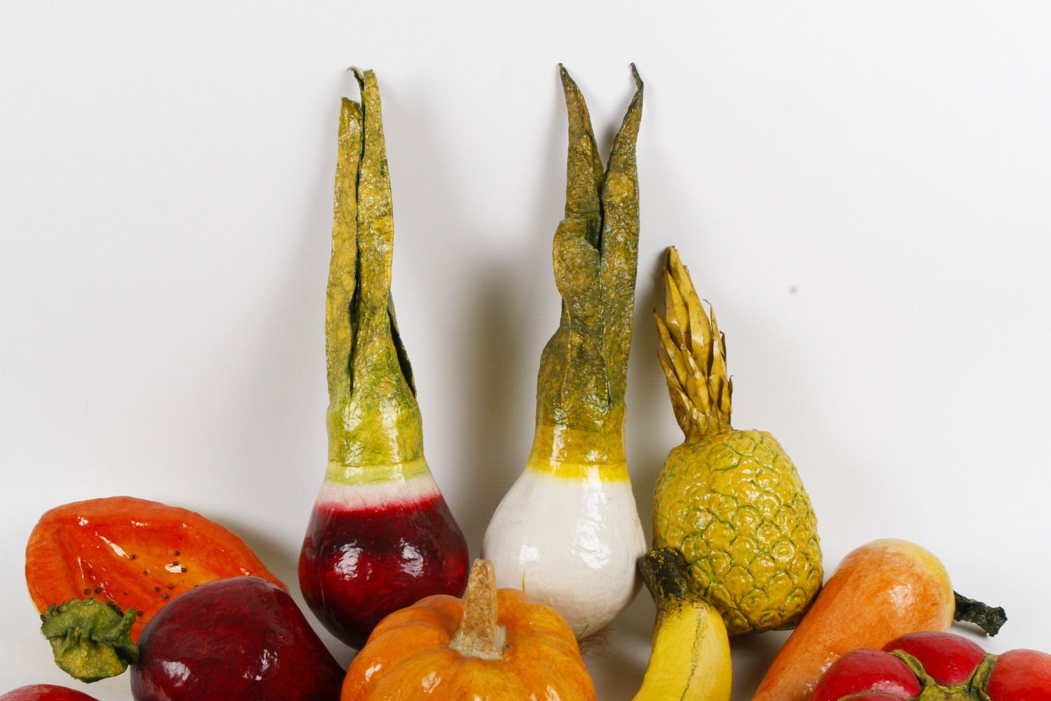 Papier-Mâché Vegetable and Fruit Décor