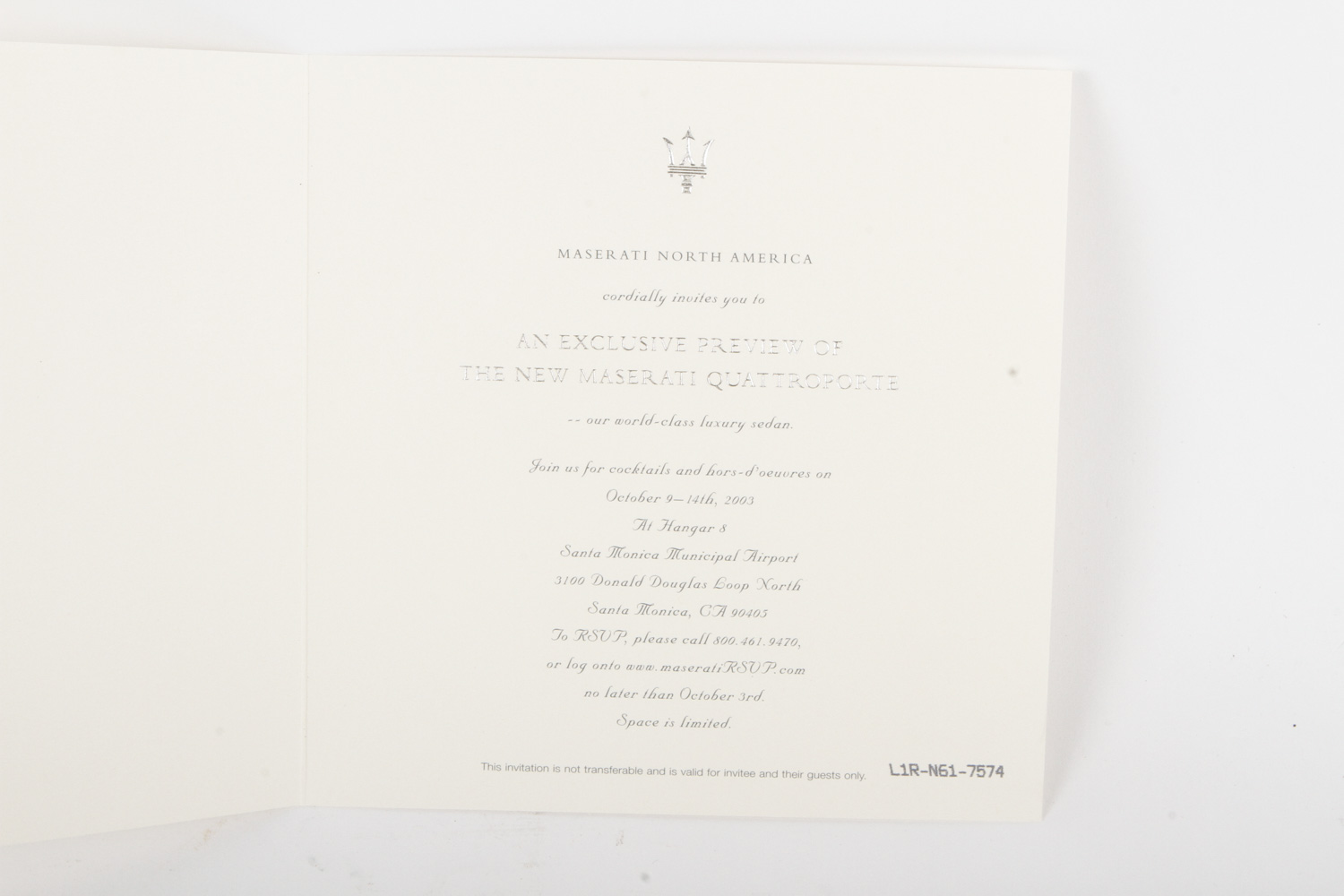 Limited Edition Maserati Print