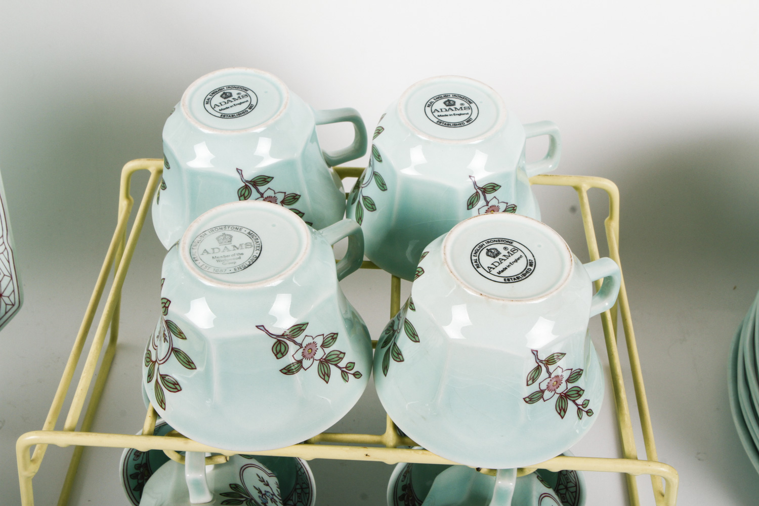 Set of Vintage Adams Calyx Ware "Singapore Bird"