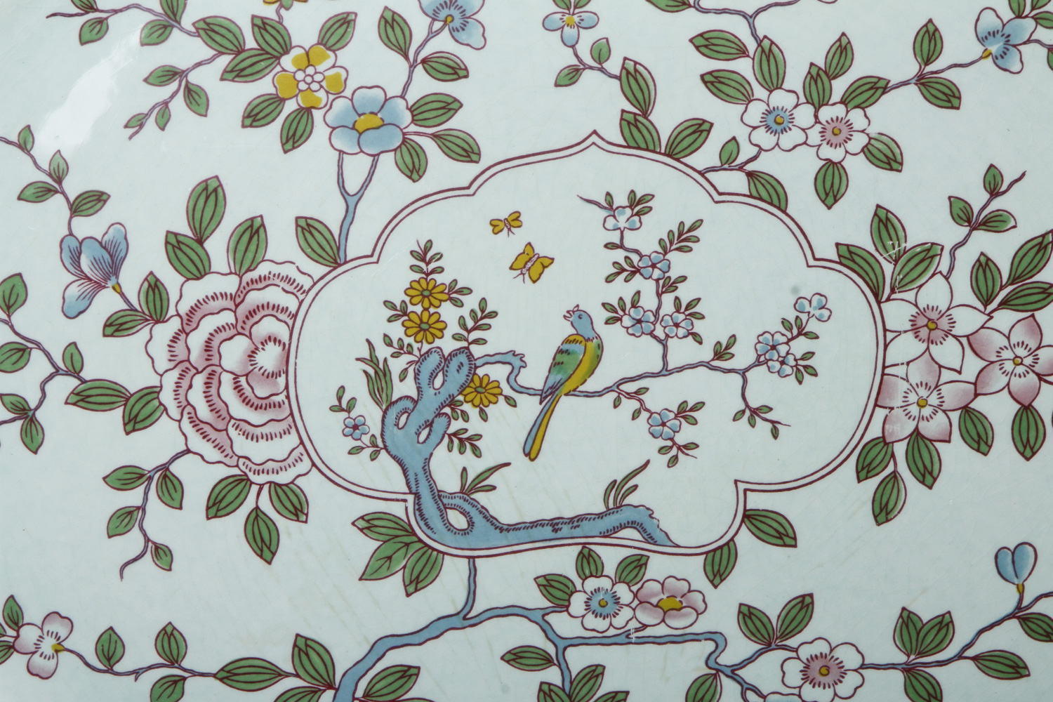 Set of Vintage Adams Calyx Ware "Singapore Bird"