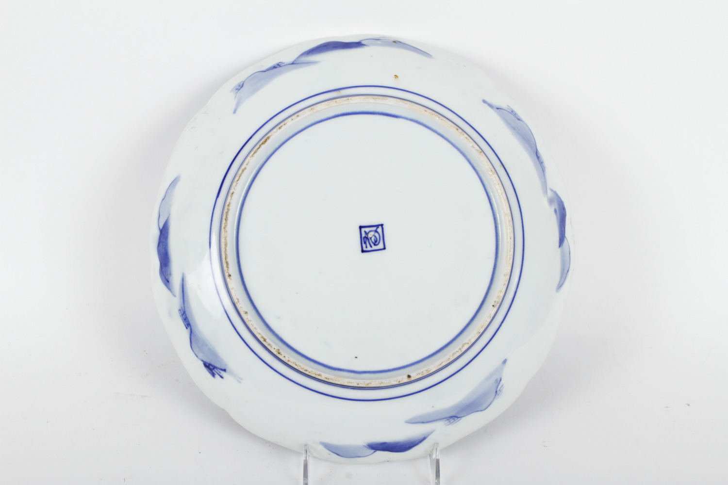 Two Blue and White Ceramic Serving Plates