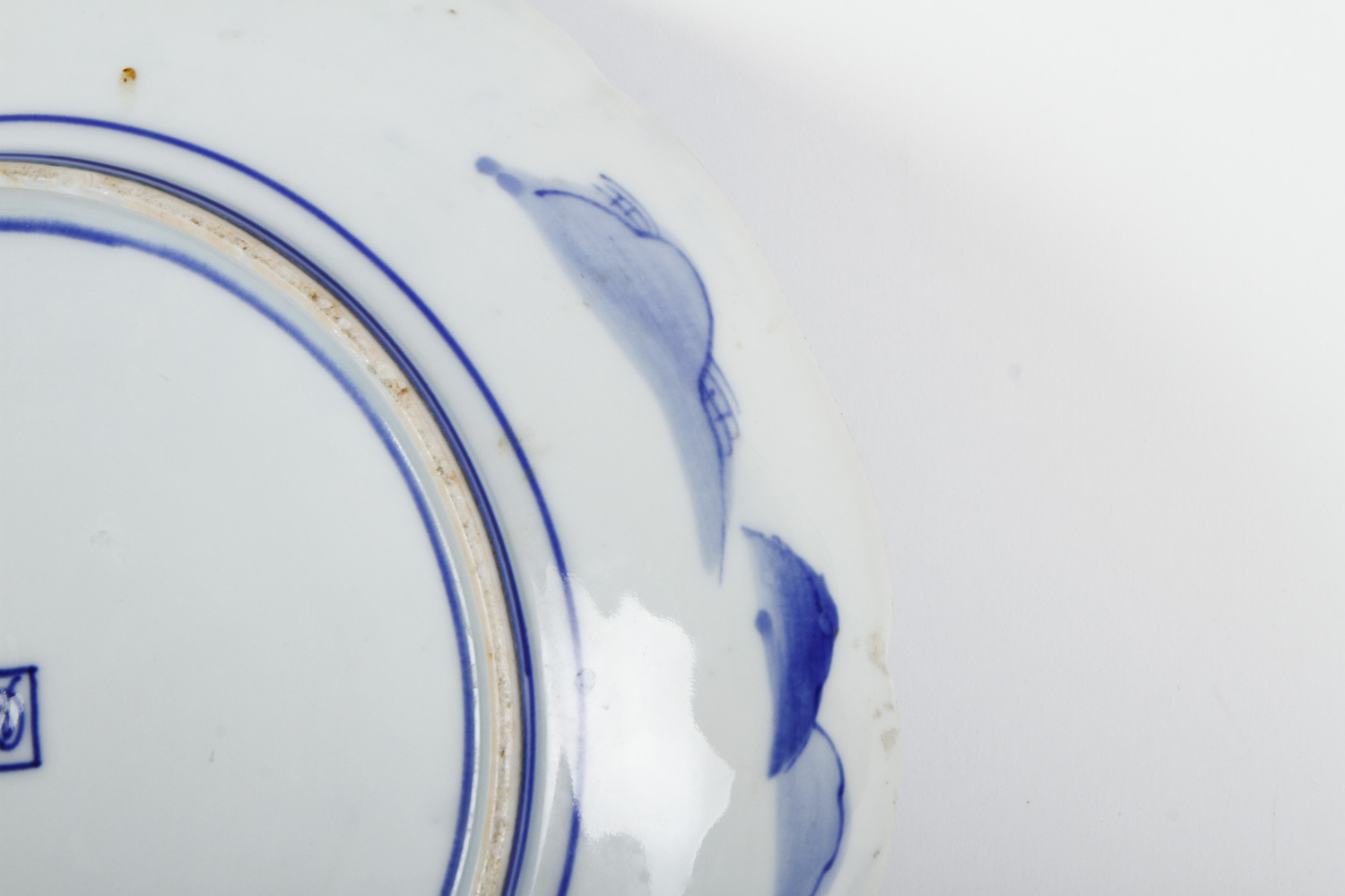 Two Blue and White Ceramic Serving Plates