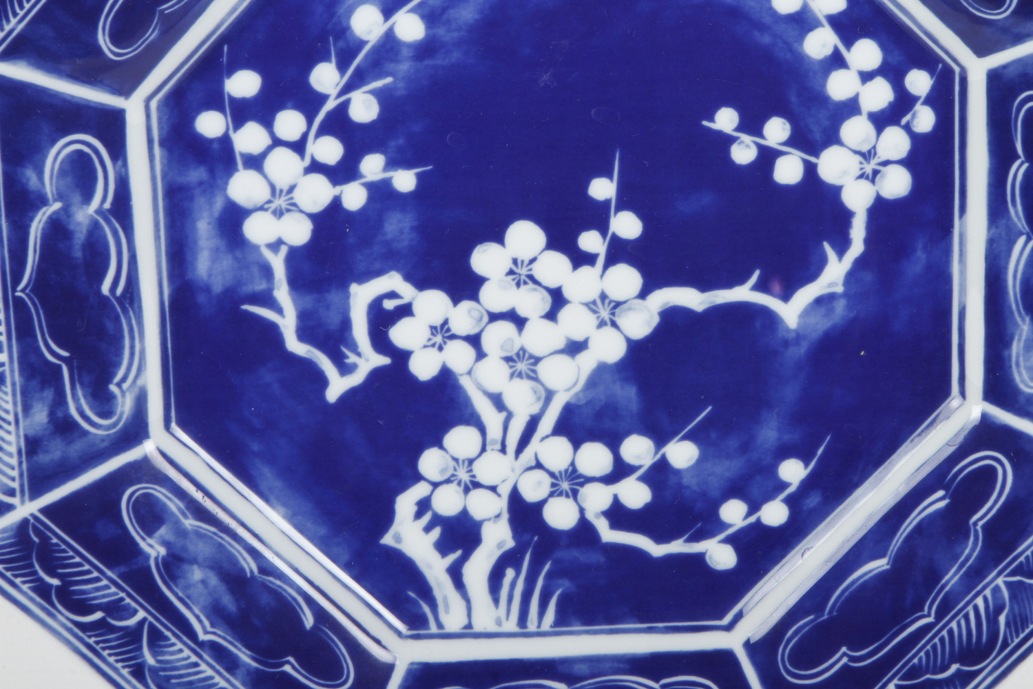 Two Blue and White Ceramic Serving Plates