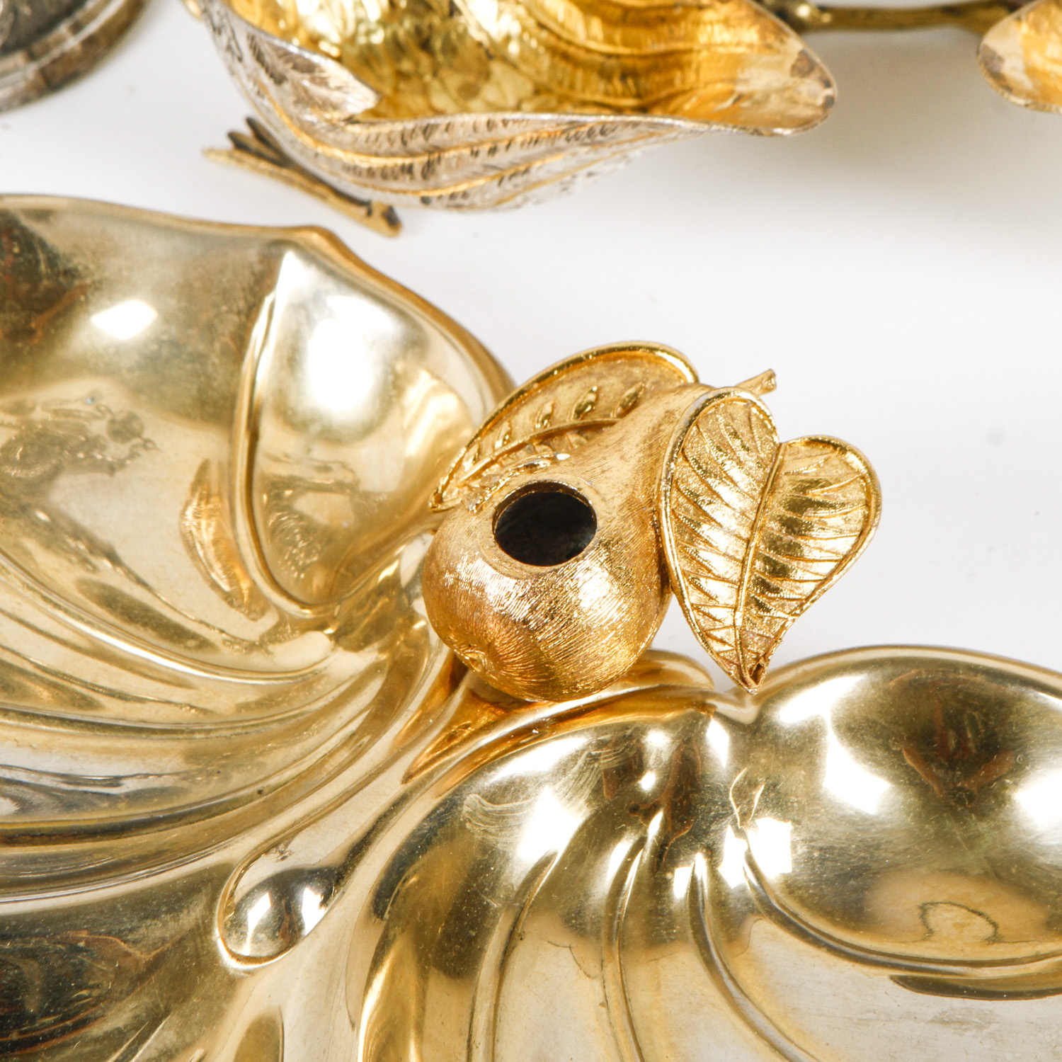 Brass and Silver Tone Service Pieces