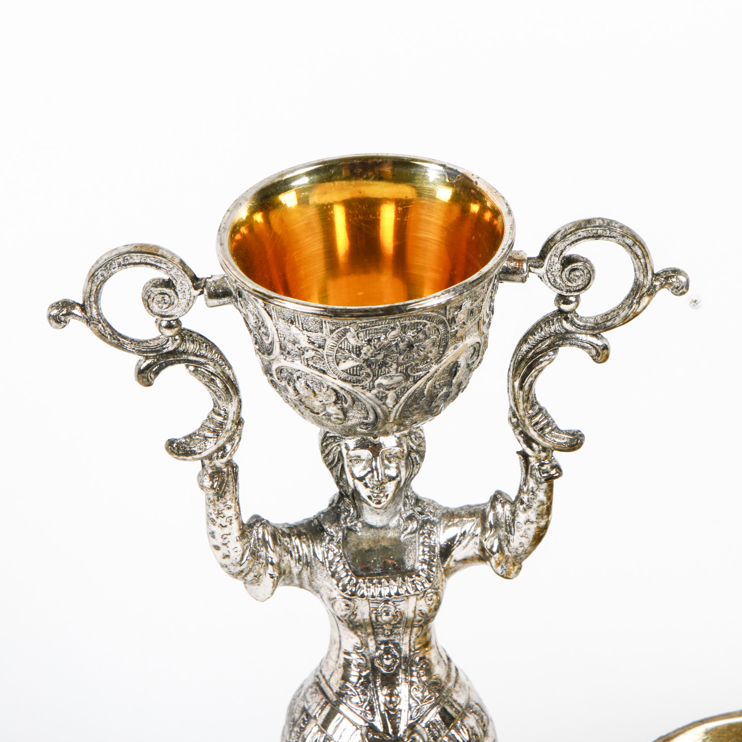 Brass and Silver Tone Service Pieces