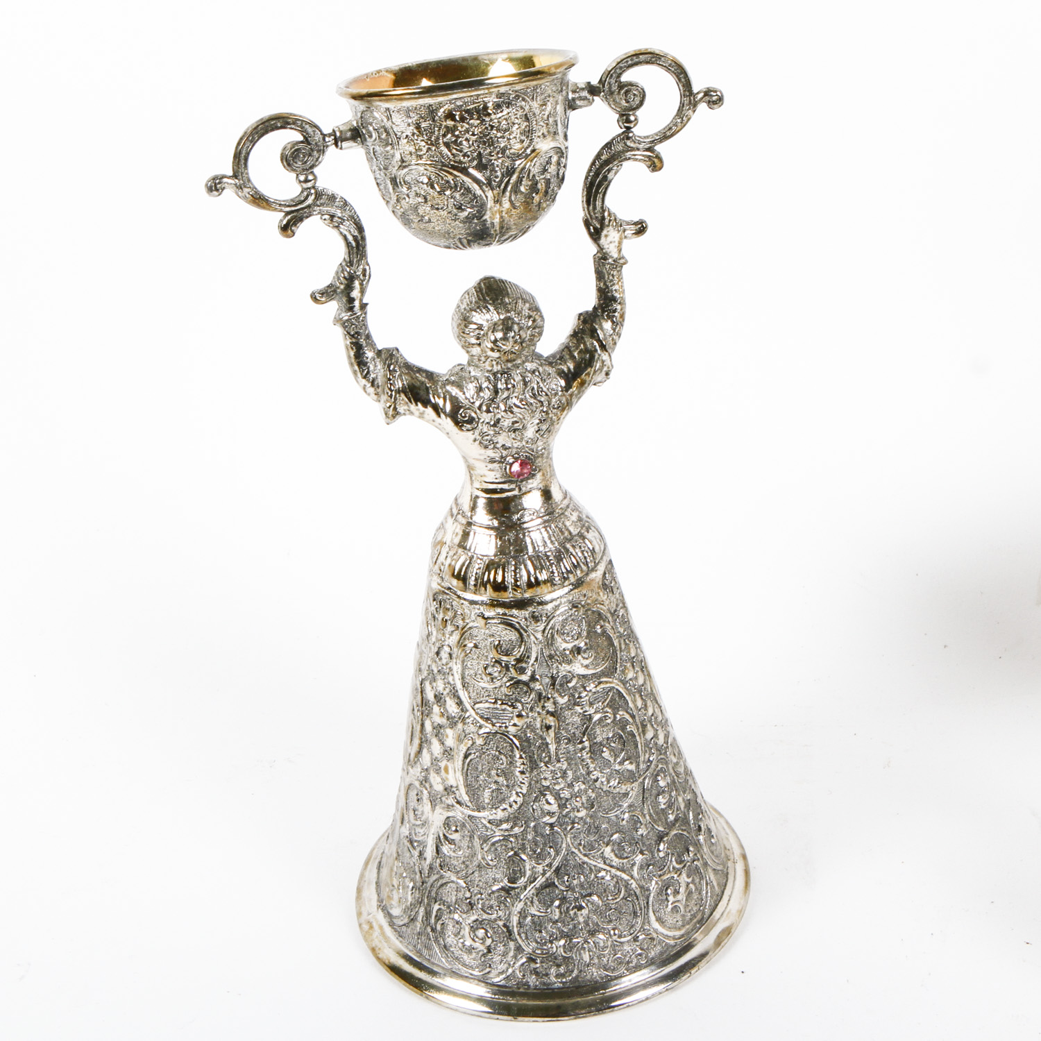 Brass and Silver Tone Service Pieces