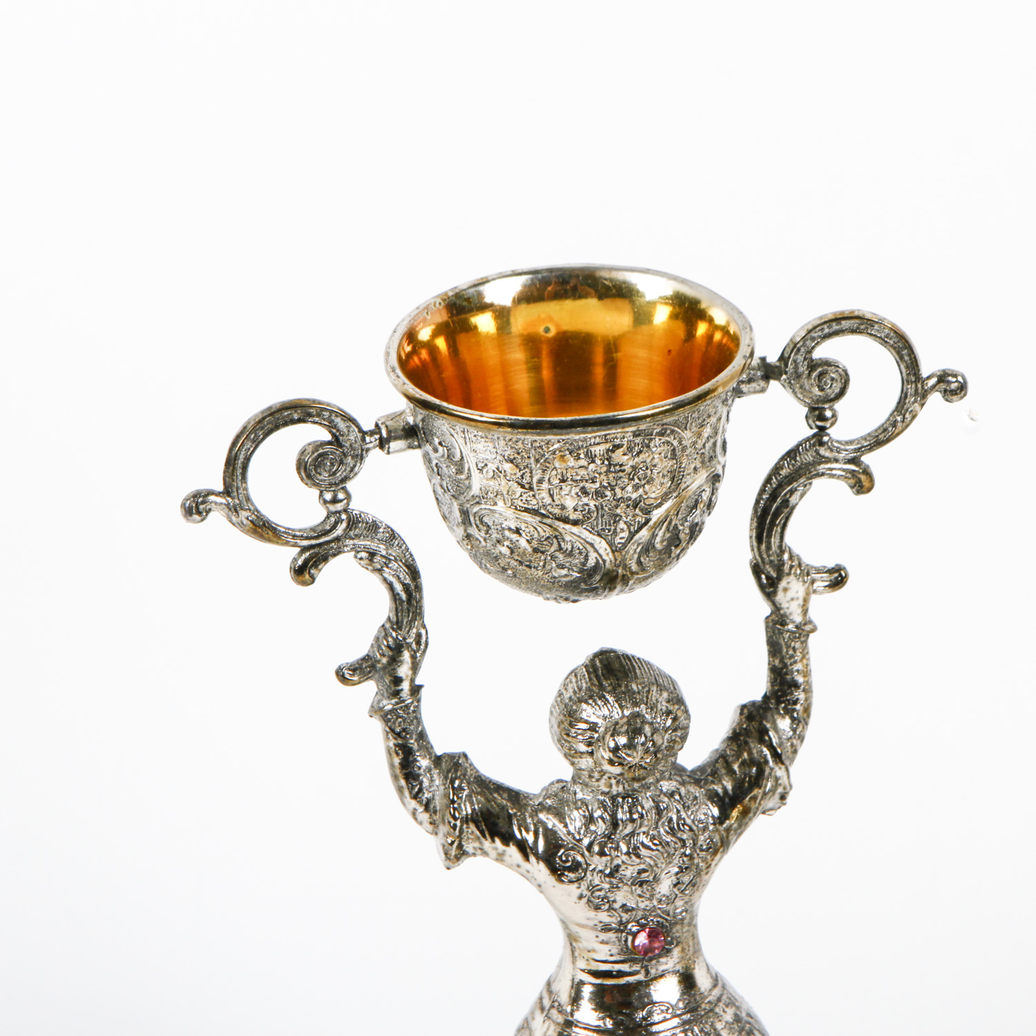 Brass and Silver Tone Service Pieces