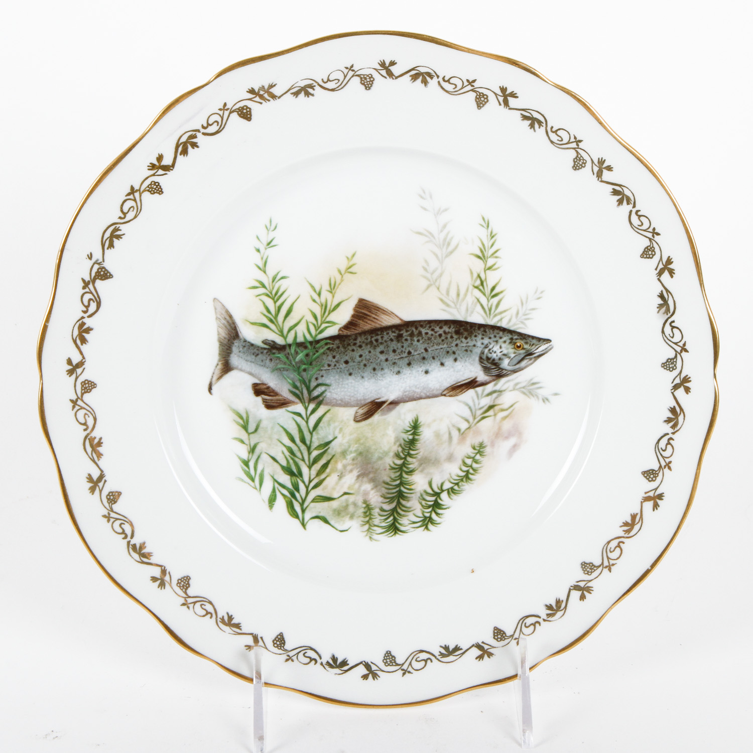 Set of Berry Haute Porcelain Fish Plates