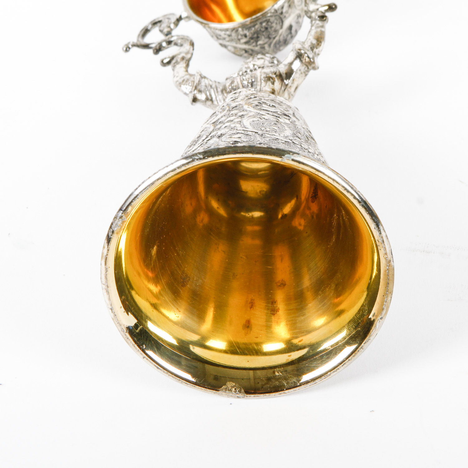 Brass and Silver Tone Service Pieces