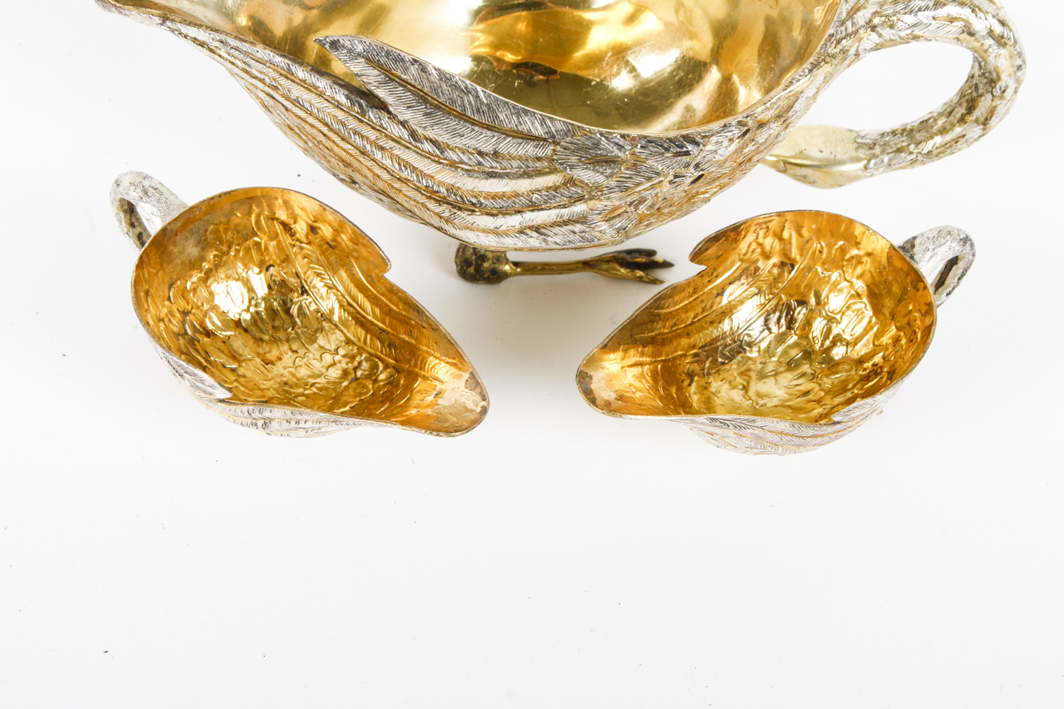 Brass and Silver Tone Service Pieces