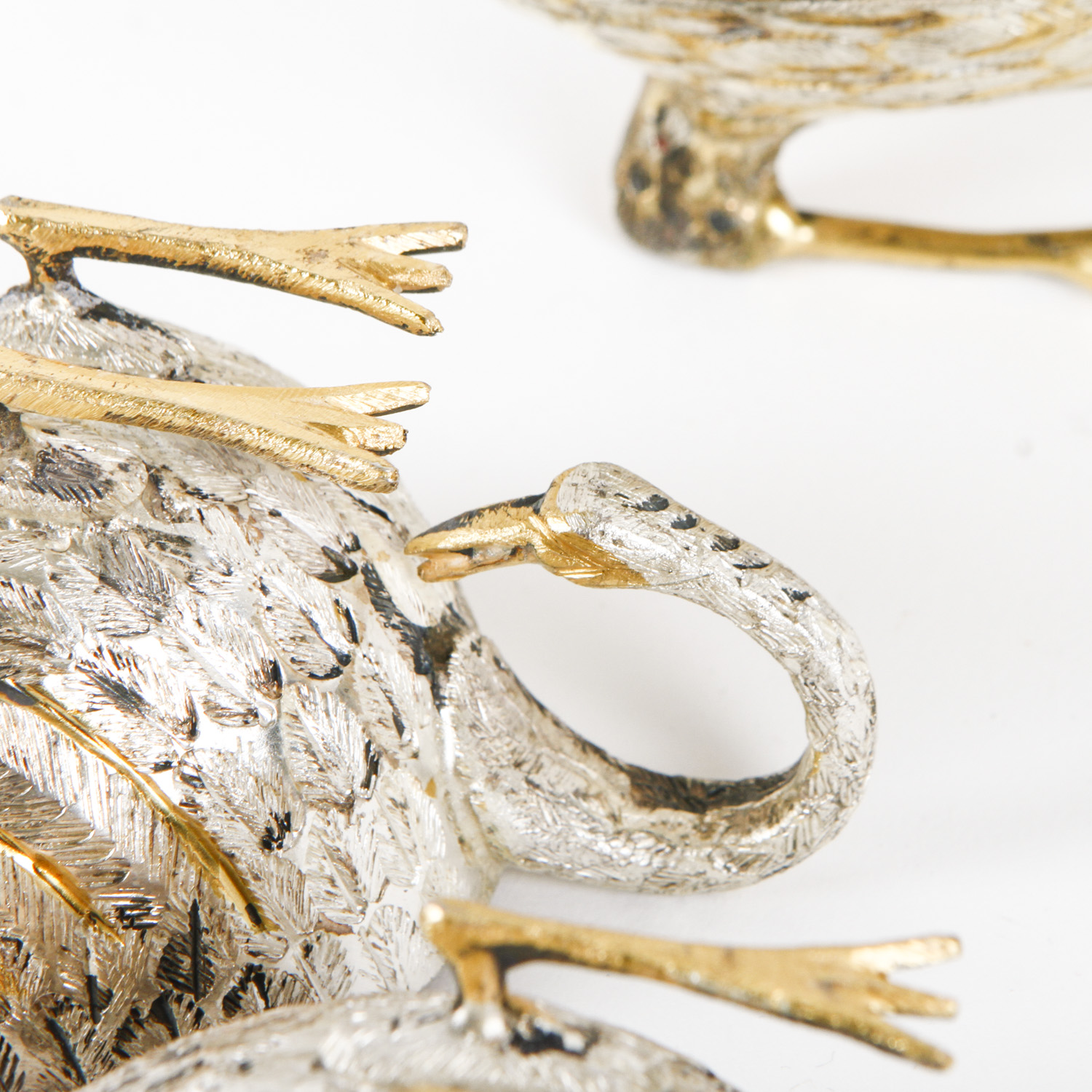 Brass and Silver Tone Service Pieces