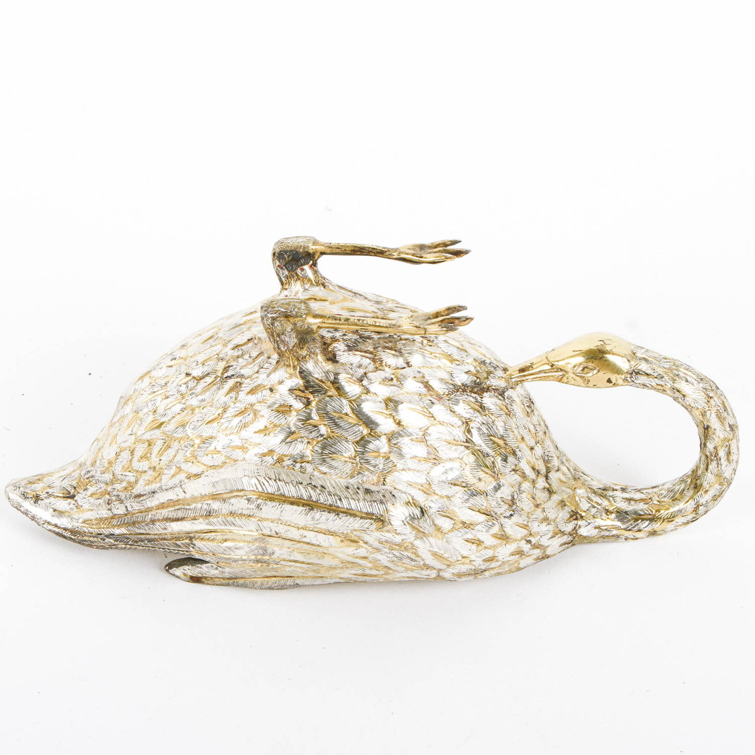 Brass and Silver Tone Service Pieces