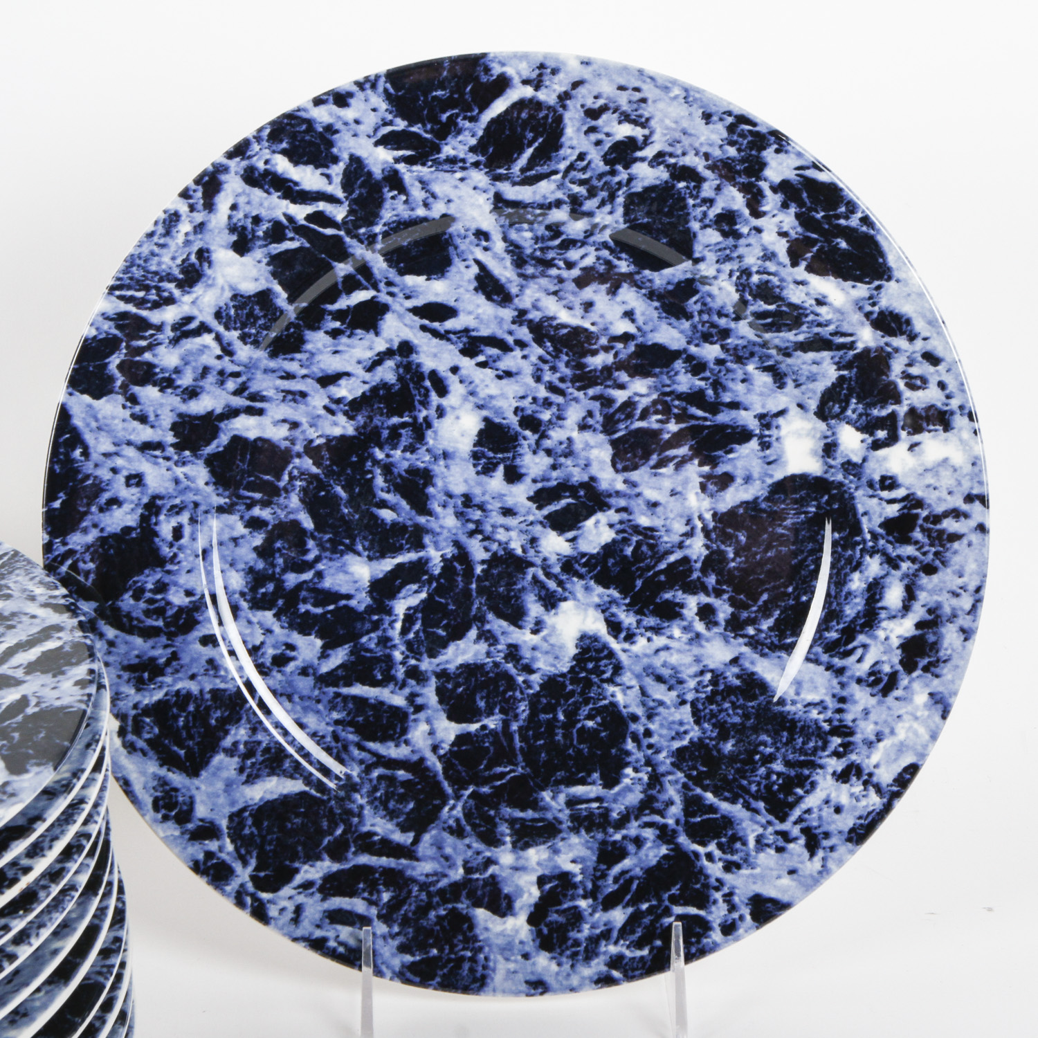 Villeroy & Boch "Marble Blue" Porcelain Chargers