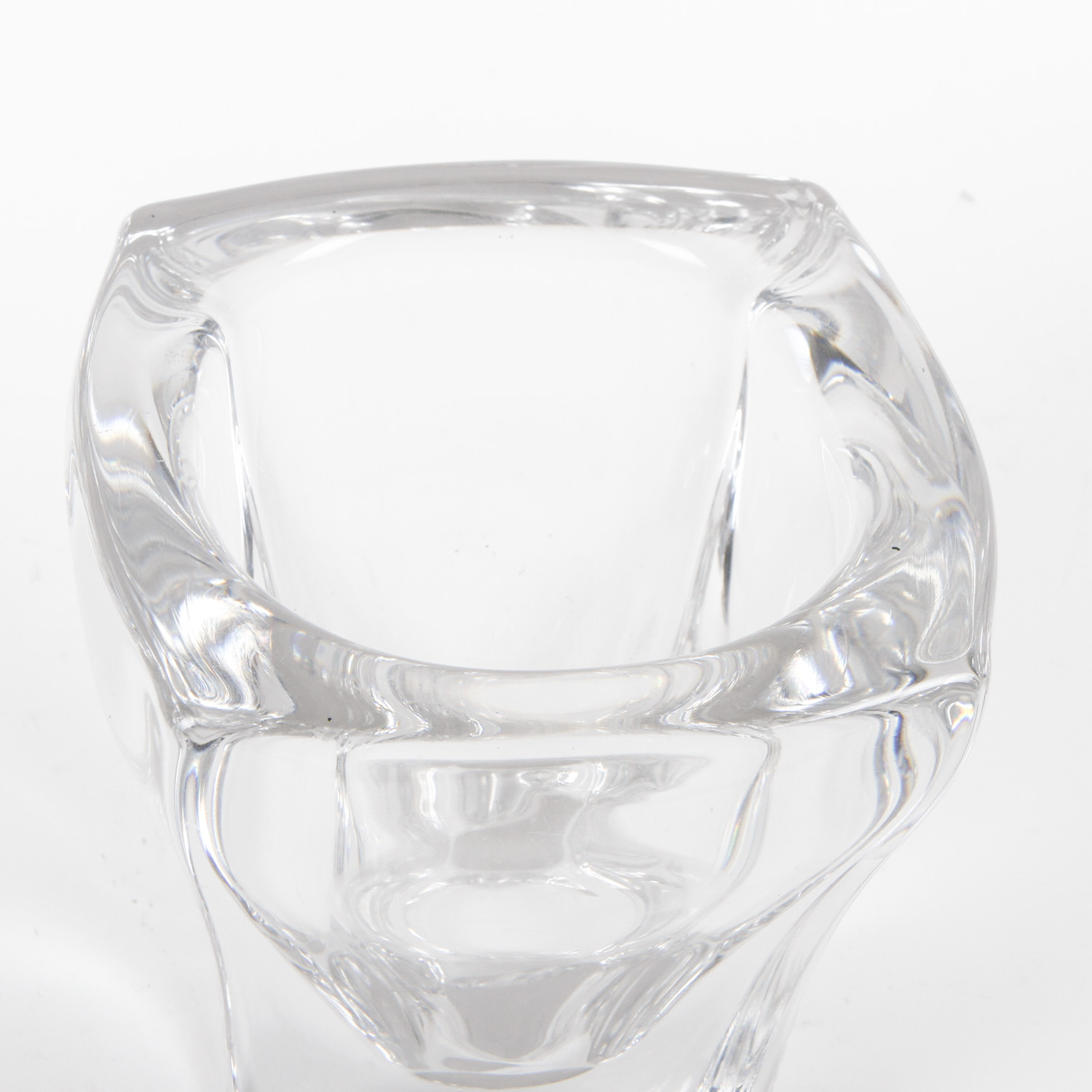 Daum France Ornate Crystal Vase