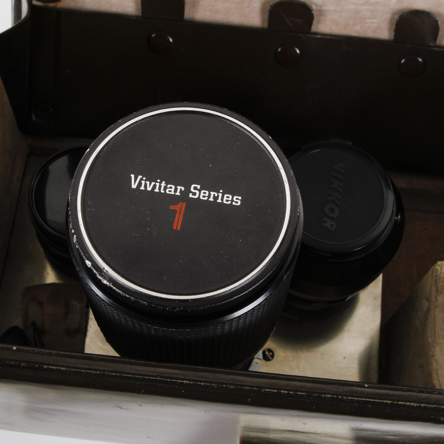 Vintage Nikon F Series 35mm Camera with Case