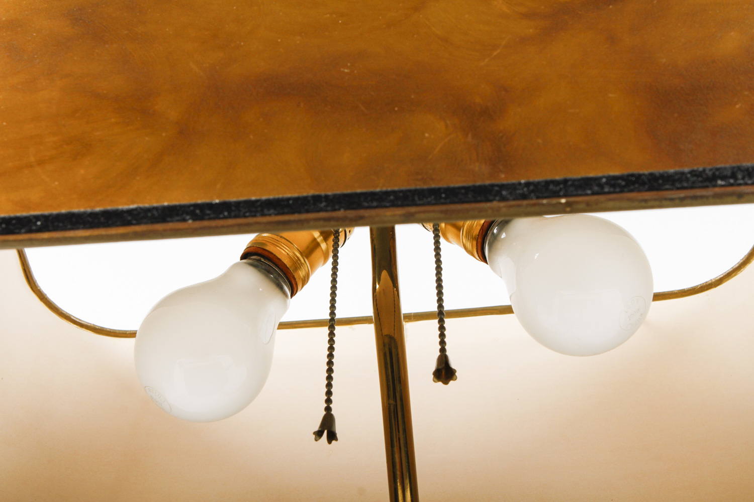 Vintage Lamp With Attached Storage Case