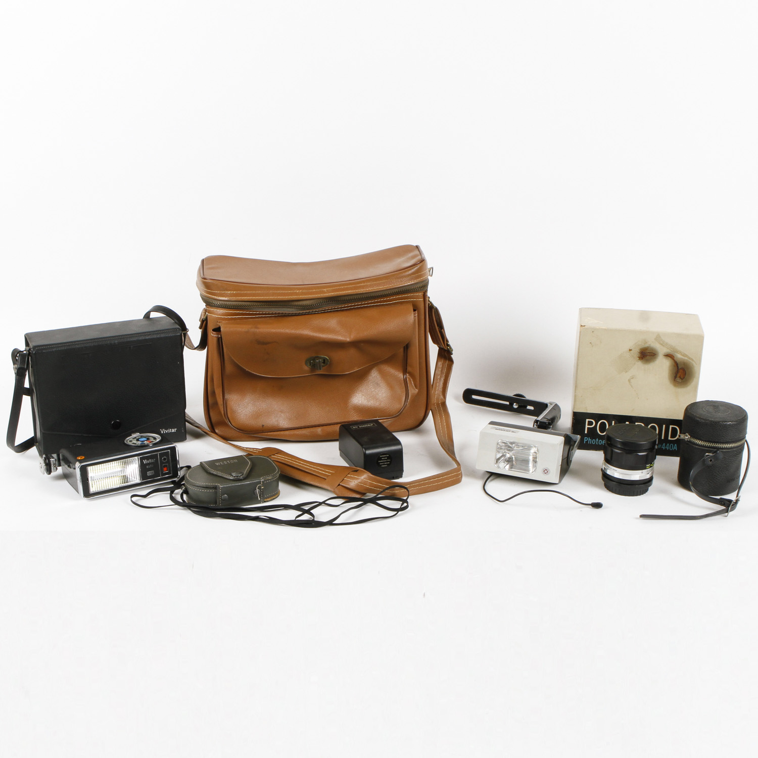 Polaroid Photoelectric Shutter with Vivitar Flash and Camera Accessories