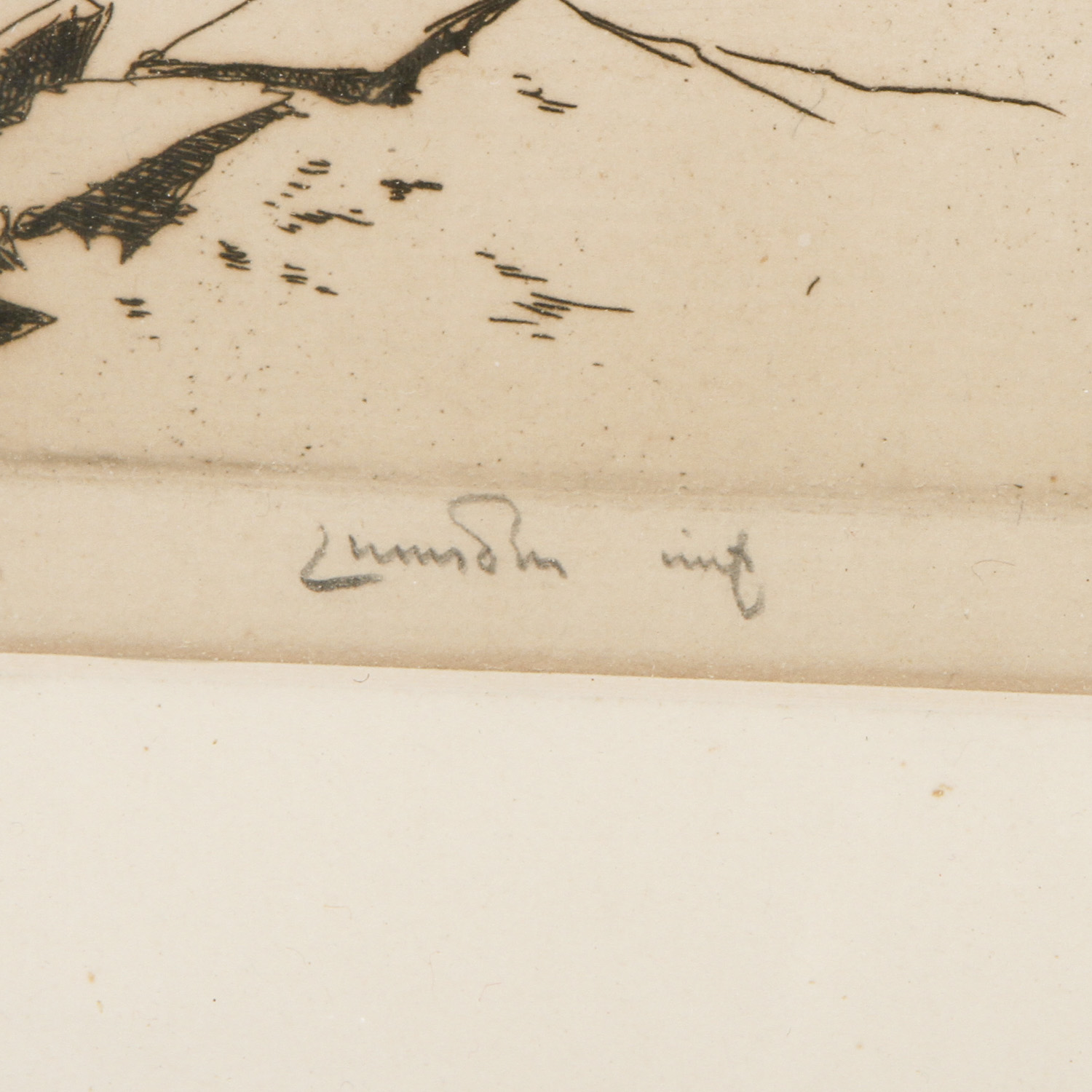 E.S. Lumsden Limited Edition Etching