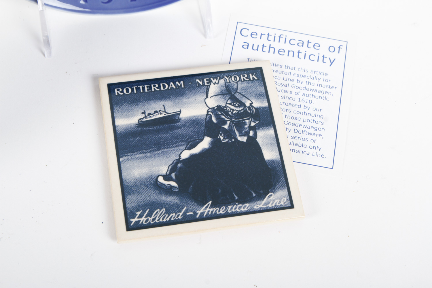 Five Royal Copenhagen Ceramic Plates and Coaster