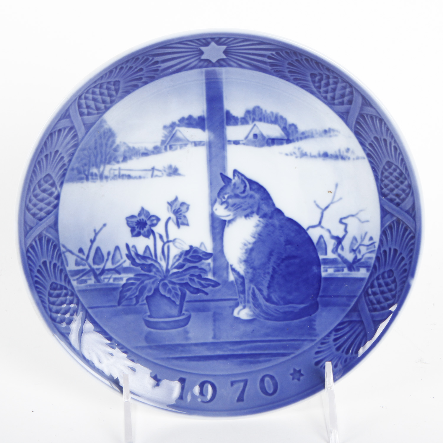 Five Royal Copenhagen Ceramic Plates and Coaster