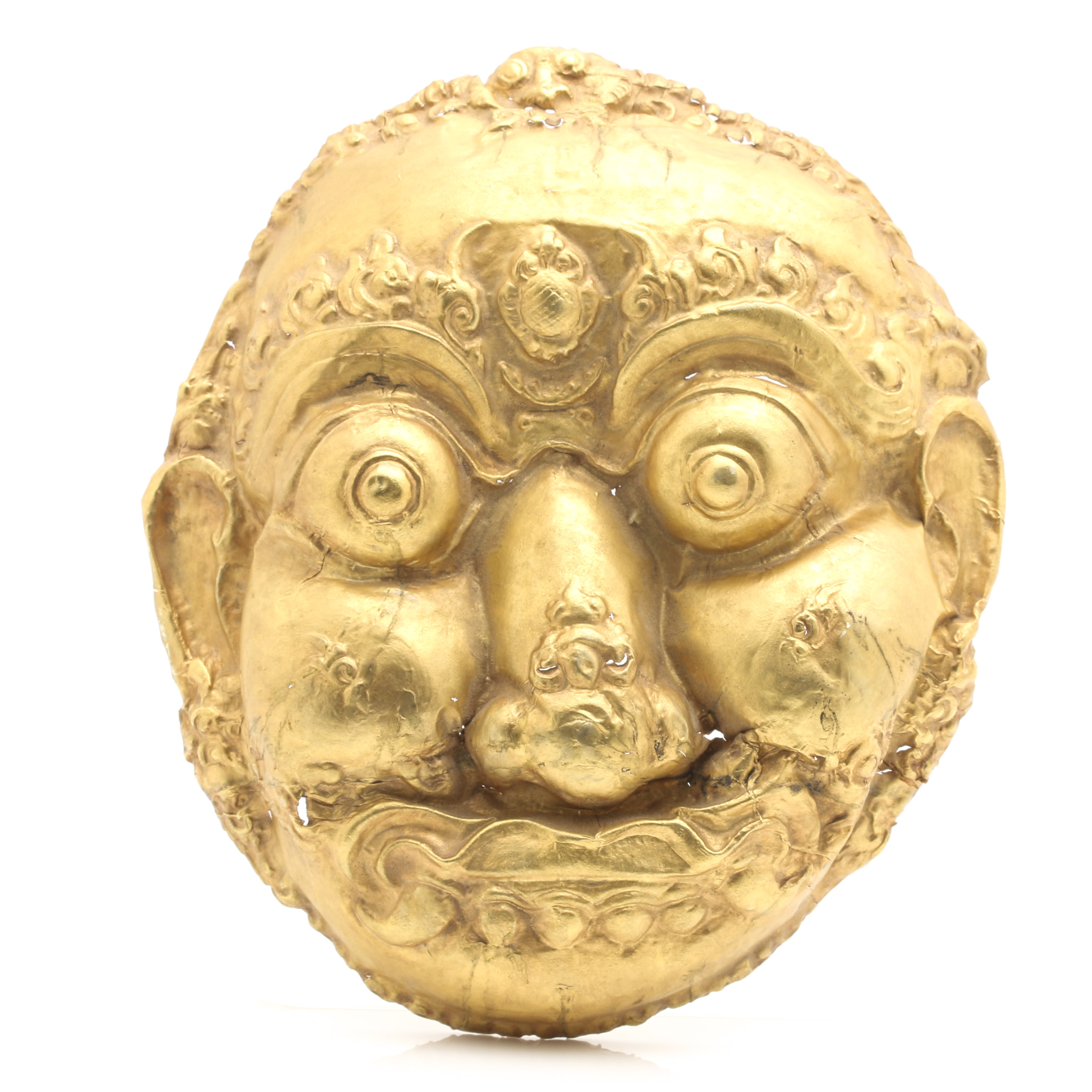 14K Yellow Gold Hindu Deity Kala Mask