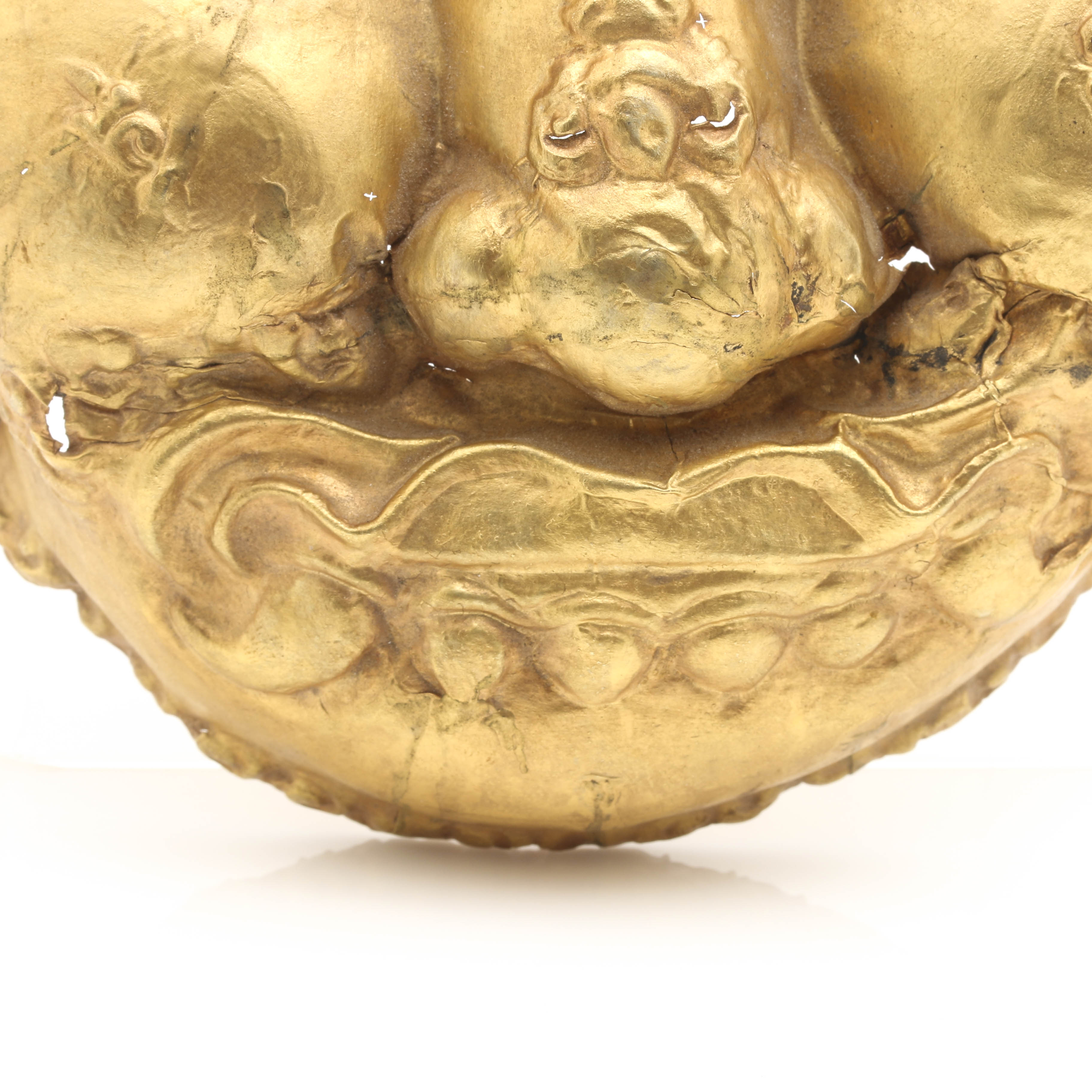 14K Yellow Gold Hindu Deity Kala Mask