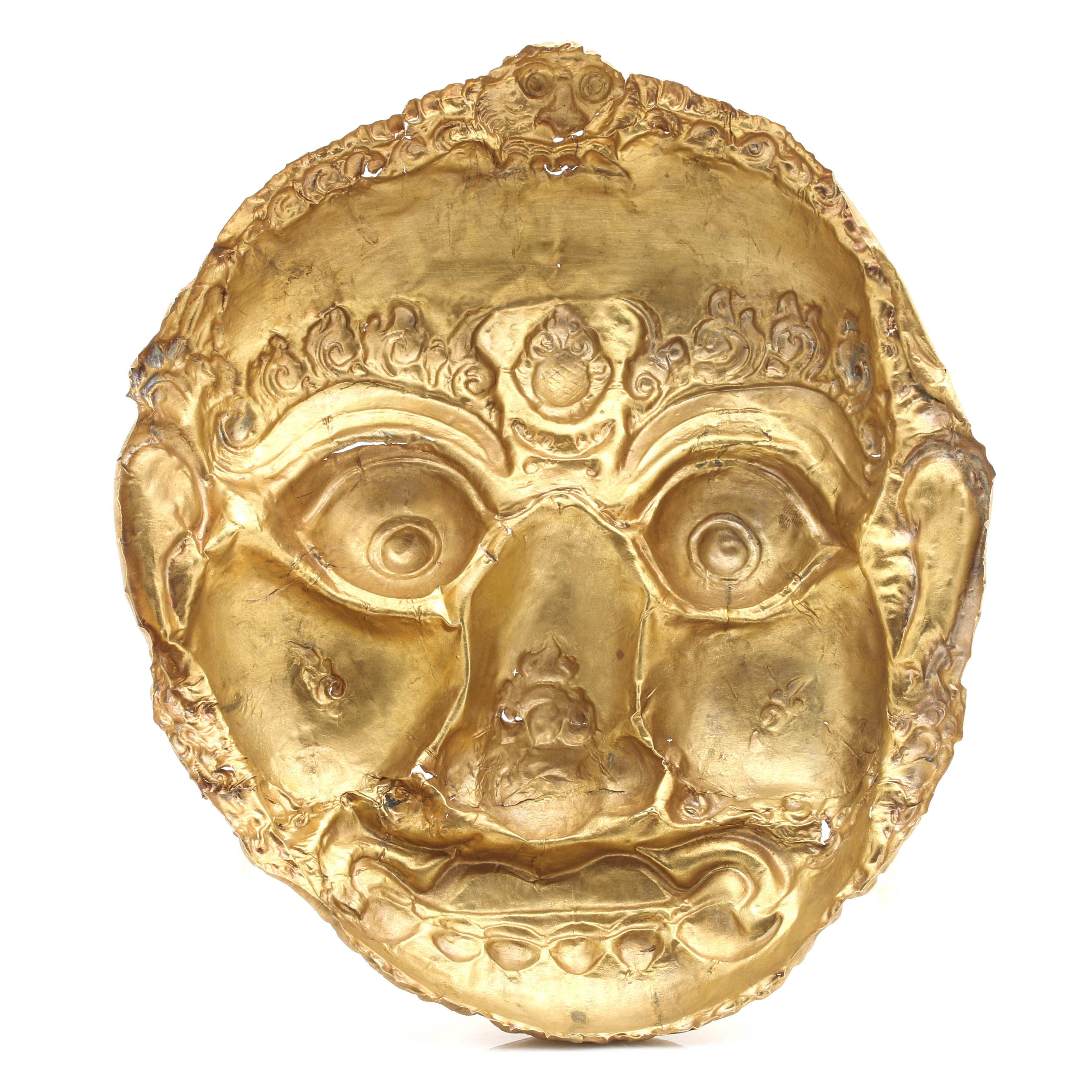 14K Yellow Gold Hindu Deity Kala Mask