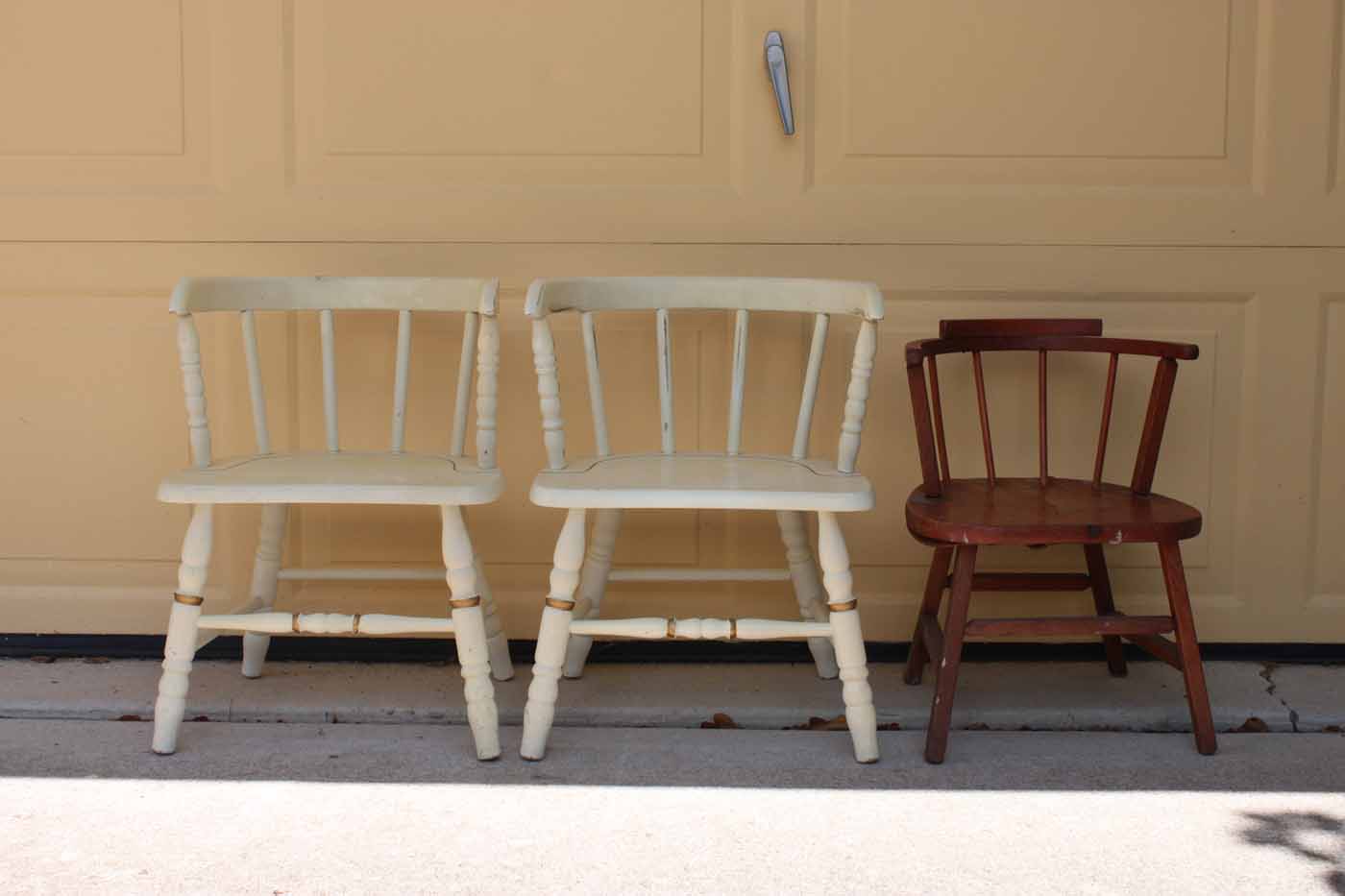 Vintage Wooden Children's Chairs