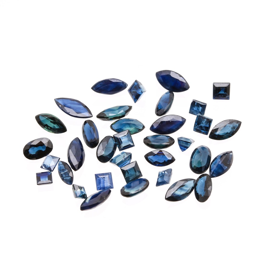 Assortment of 8.50 CTW Blue Sapphire Loose Gemstones