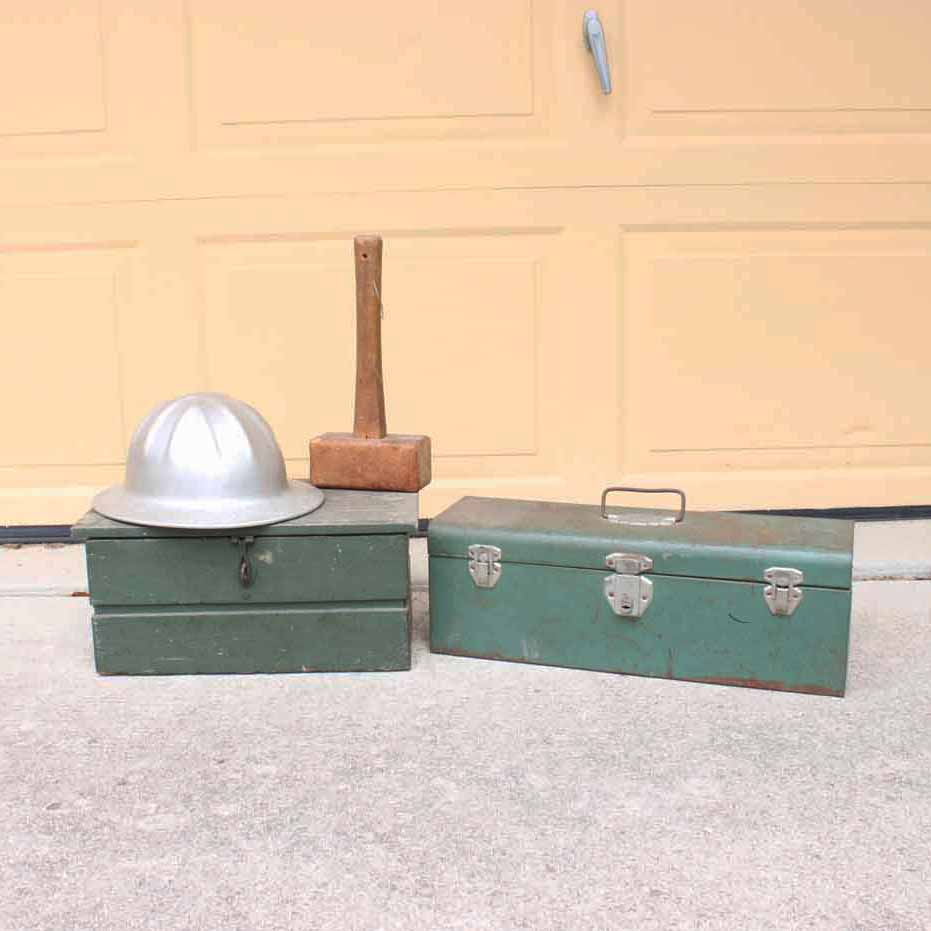 Vintage Tool Boxes and More