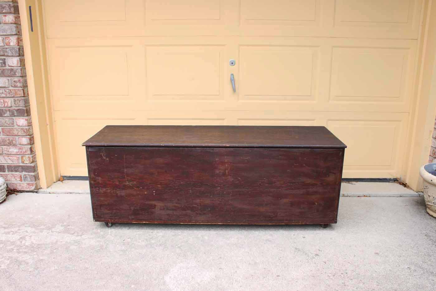 Hand Built Pine Chest on Caster Wheels