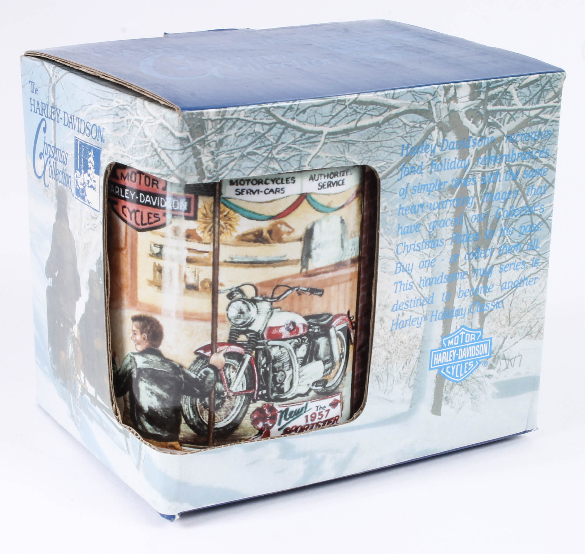 Collection of Harley-Davidson Christmas Mugs