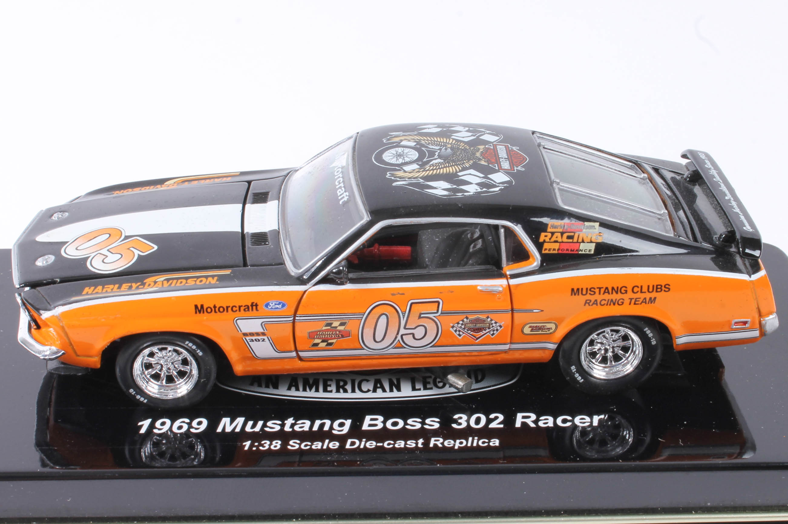 Five Harley-Davidson Model Replica Cars