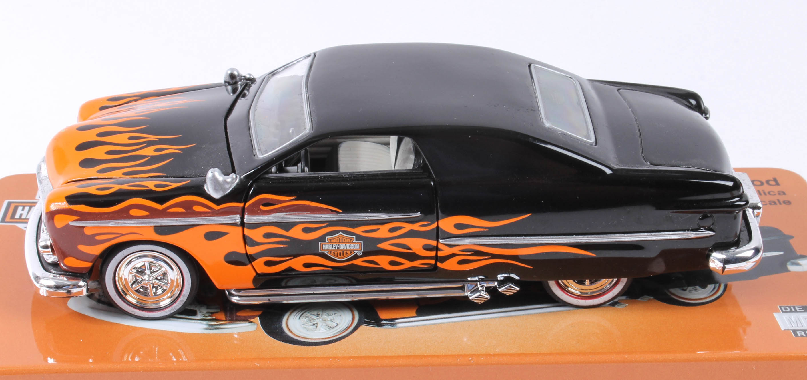 Five Harley-Davidson Model Replica Cars