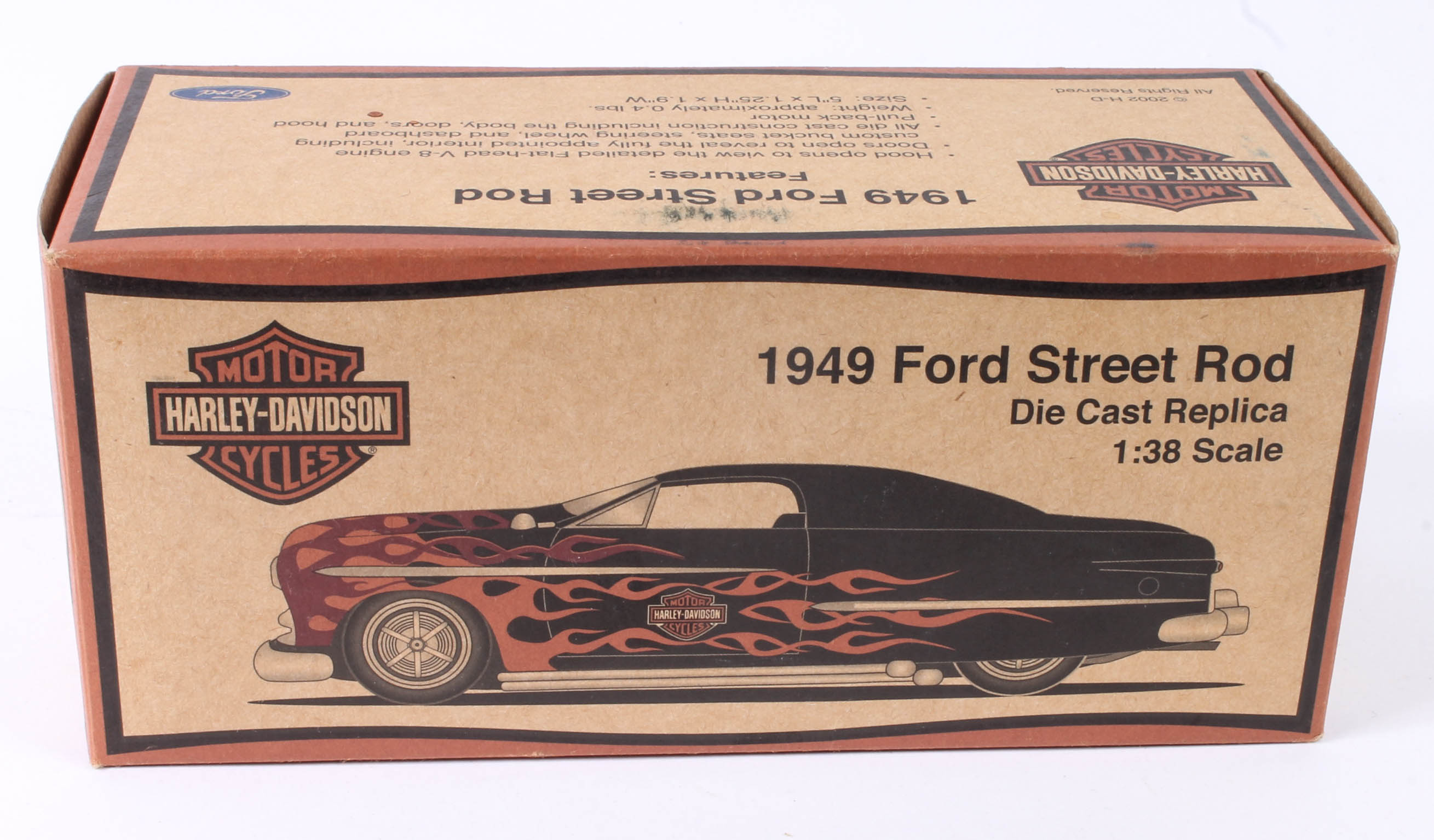 Five Harley-Davidson Model Replica Cars