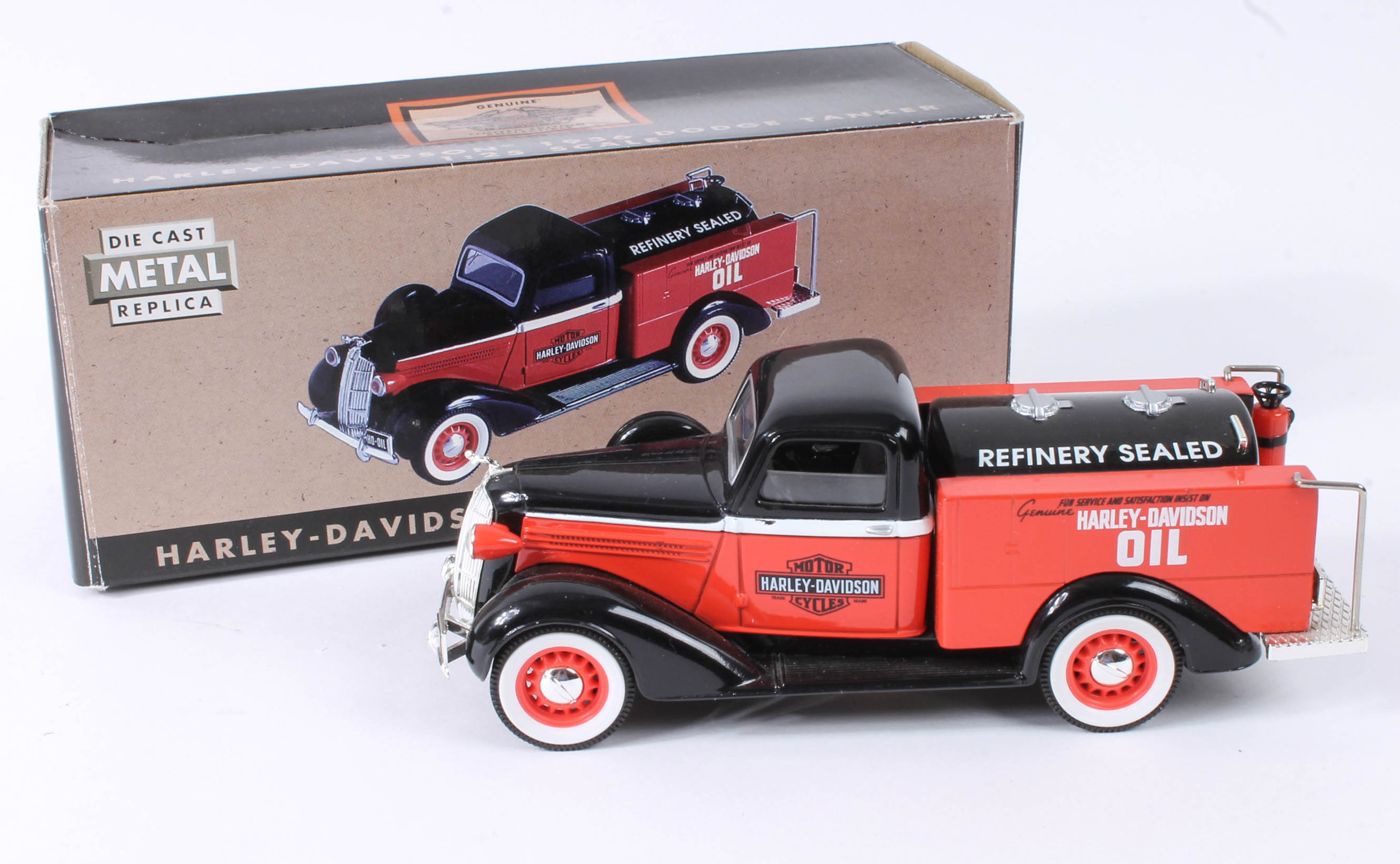 Five Harley-Davidson Model Replica Cars