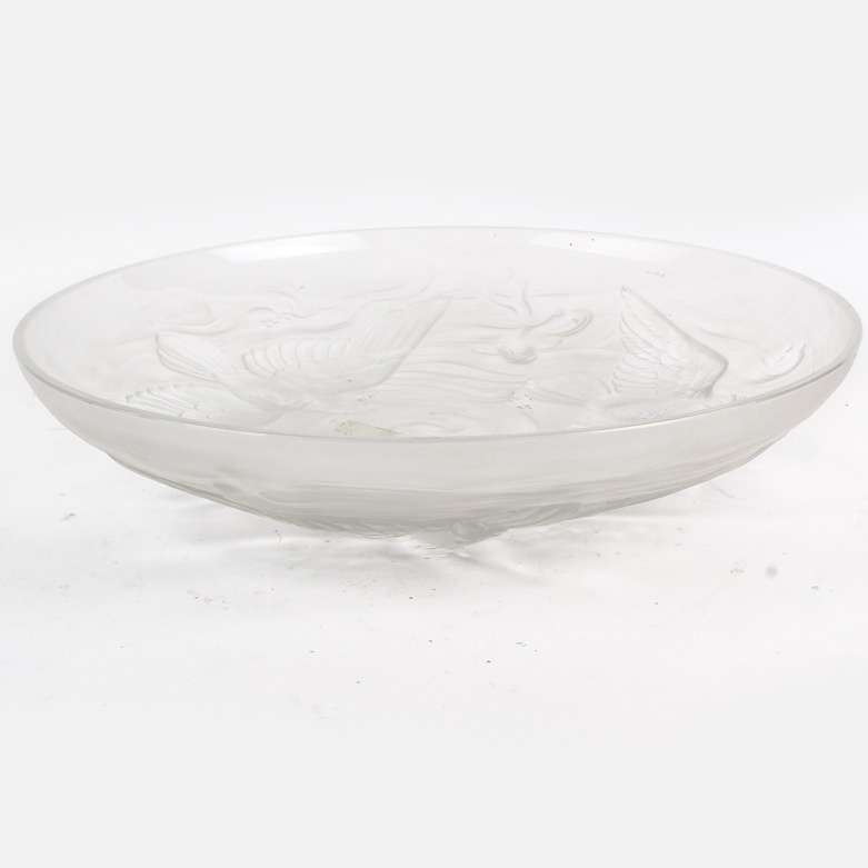 Vintage Verlys Pressed Glass Bowl