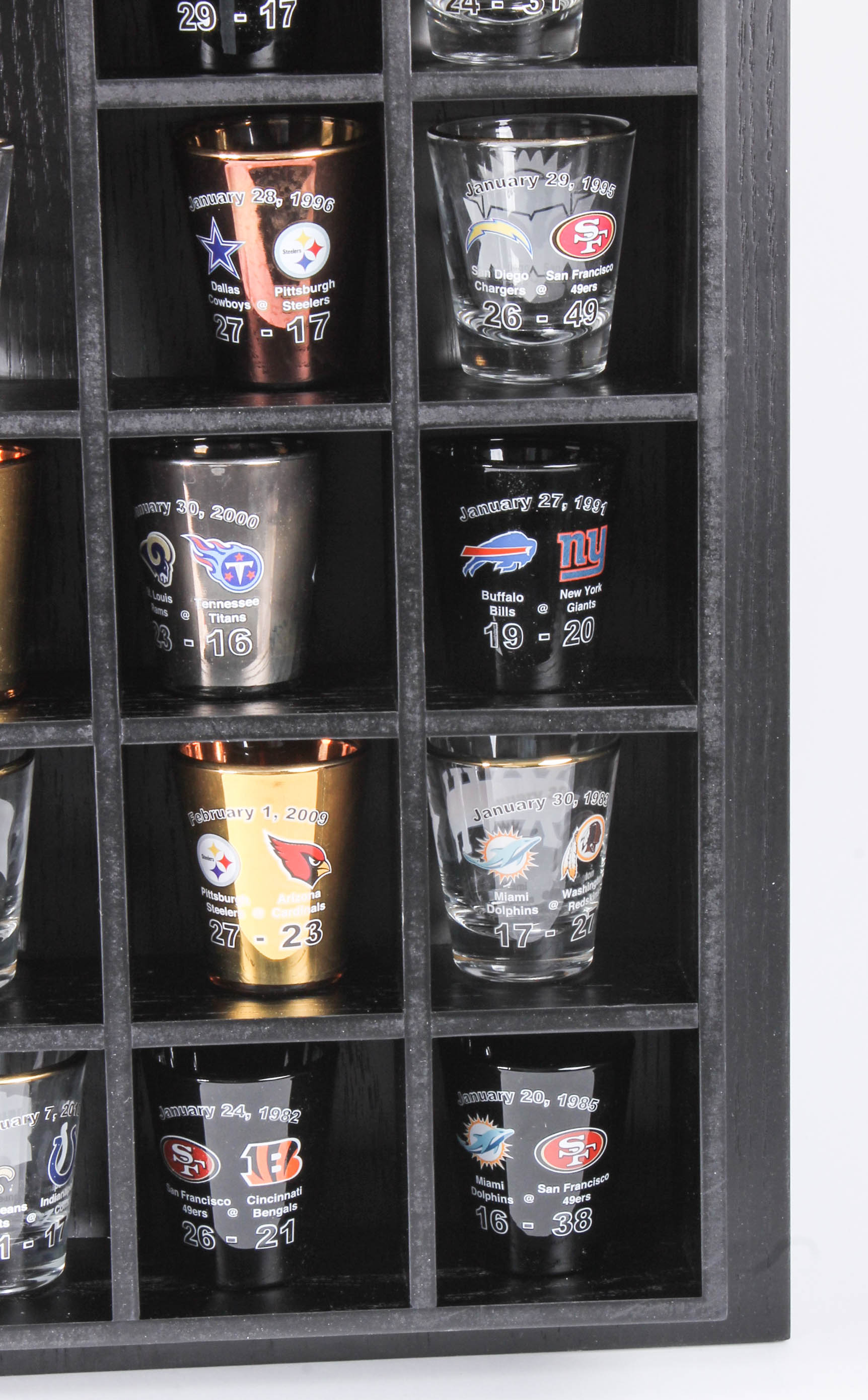 "Super Bowl 50" Shot Glass Collection and Limited Edition Football