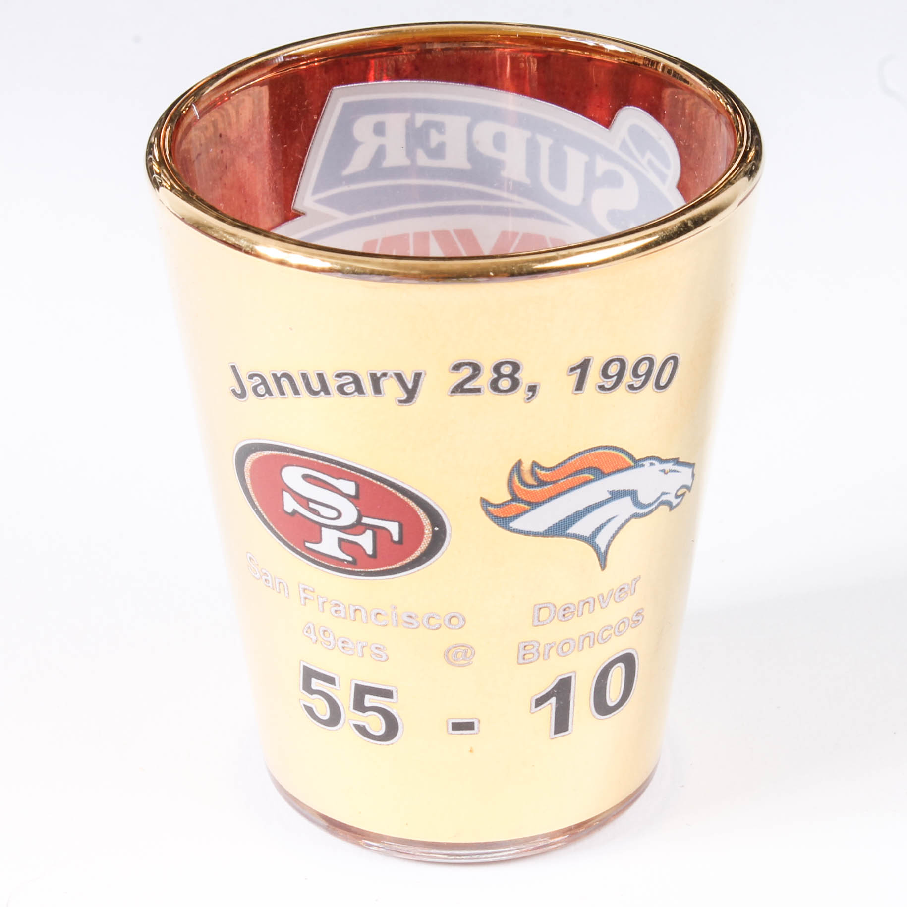 "Super Bowl 50" Shot Glass Collection and Limited Edition Football
