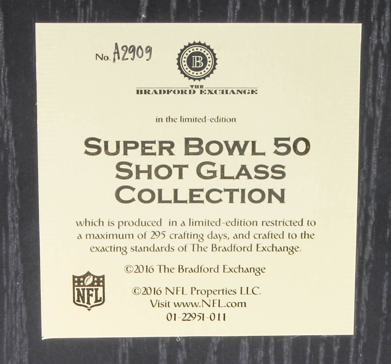 "Super Bowl 50" Shot Glass Collection and Limited Edition Football