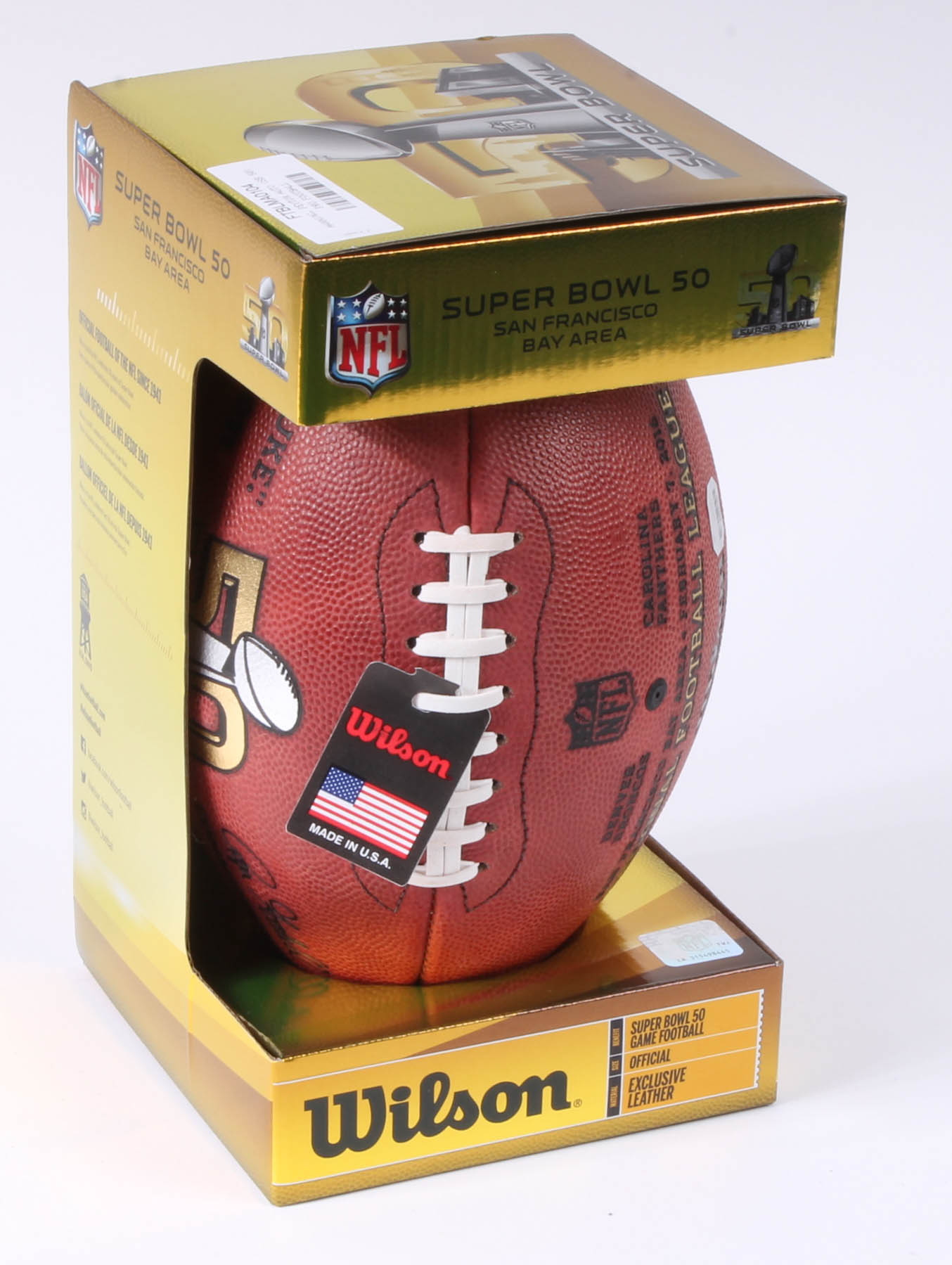 "Super Bowl 50" Shot Glass Collection and Limited Edition Football